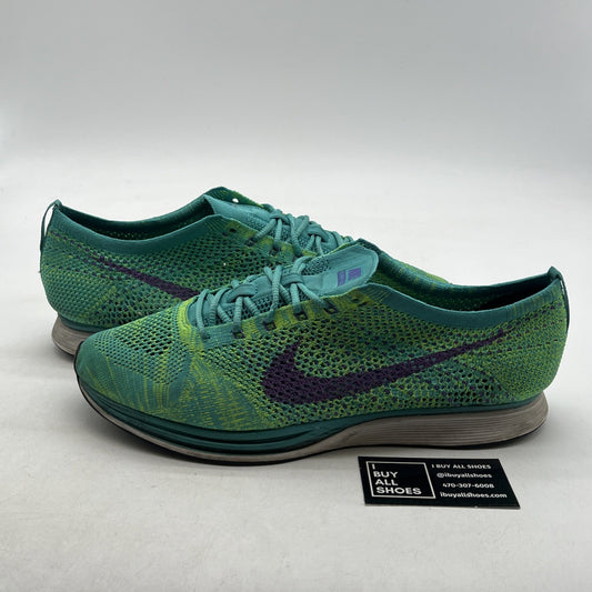 Size 14 - Nike Flyknit Racer Hulk (526628-306)
