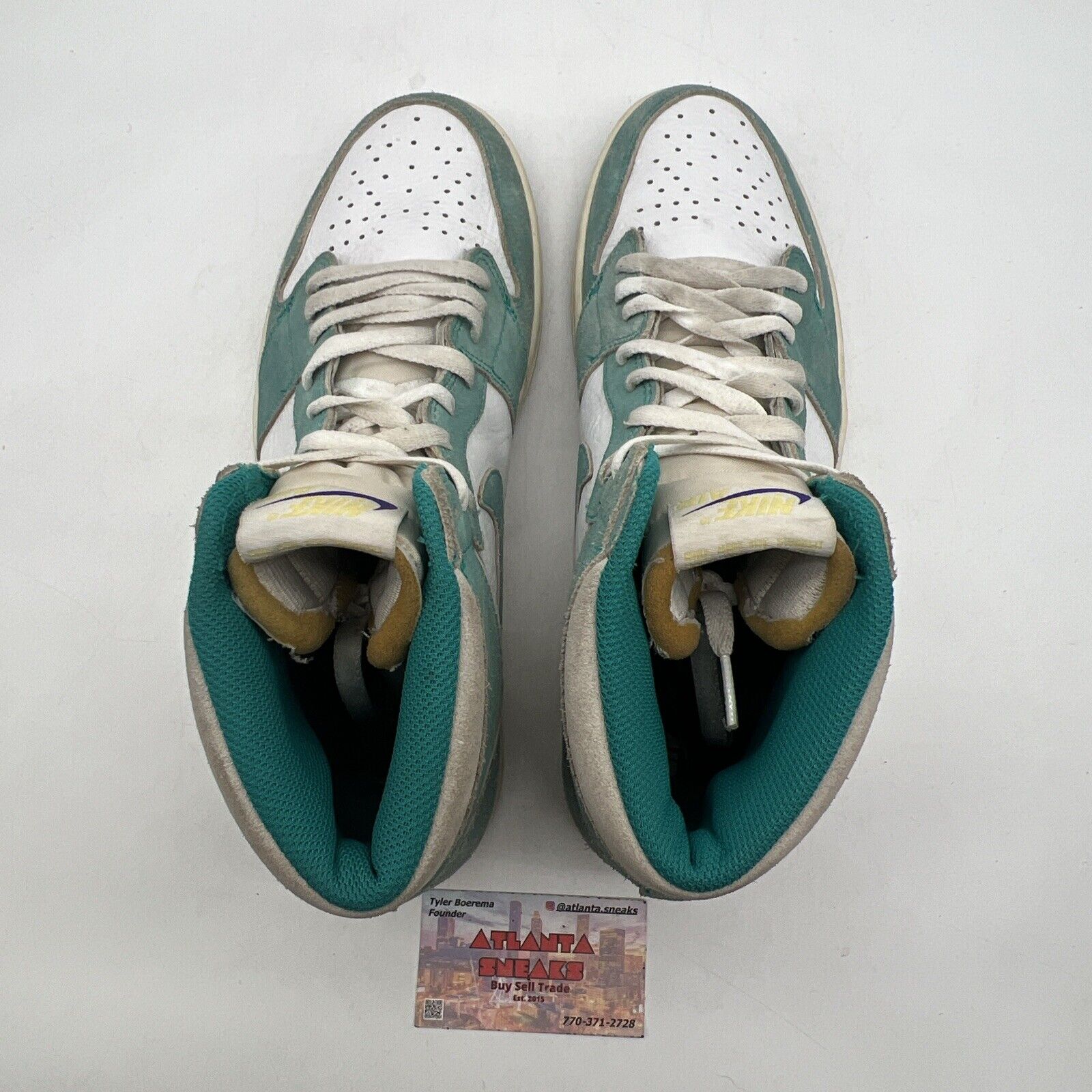 Size 13 - Jordan 1 Retro OG High Turbo Green White Leather (555088-311)