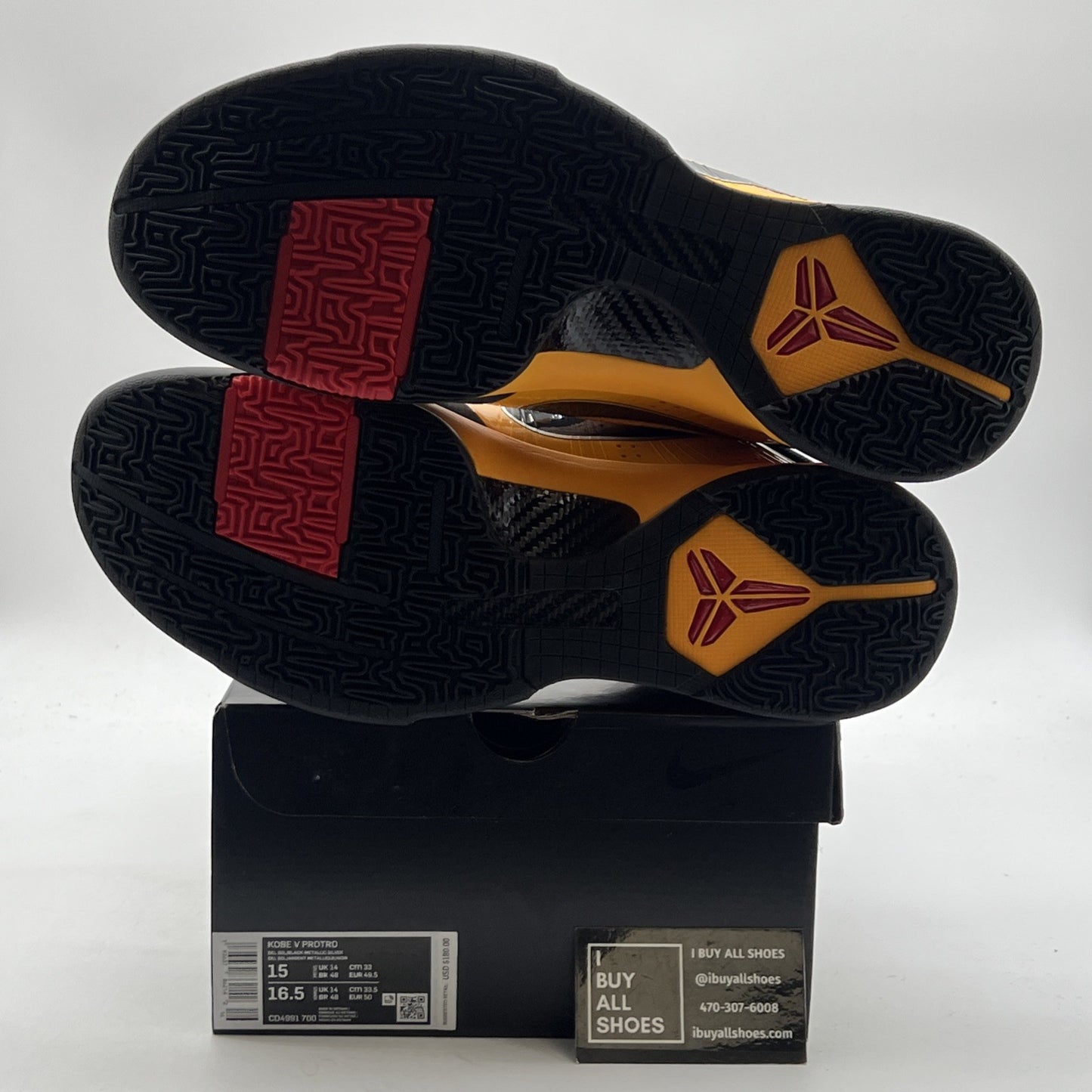Size 15 - Nike Zoom Kobe 5 Protro Bruce Lee 2020 (CD4991-700)