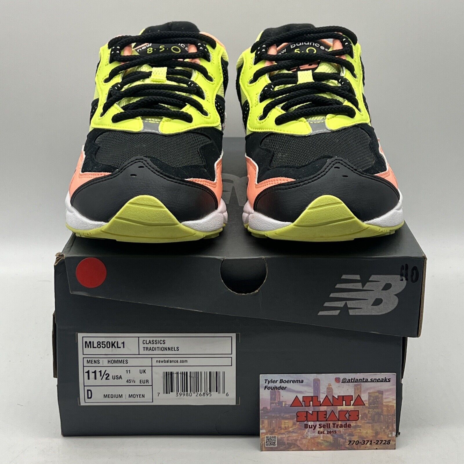 Size 11.5 - New Balance Kawhi Leonard x 850 Sunrise White Black (ML850KL1)