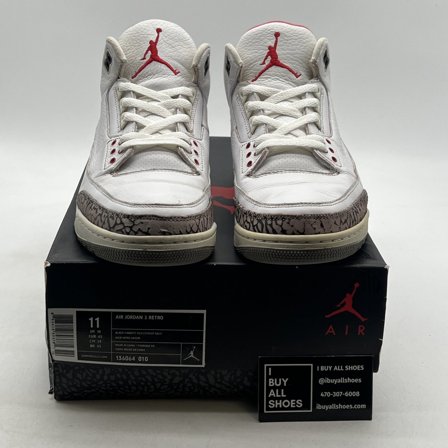 Size 11 - Air Jordan 3 Retro release 2011 (136064-010)