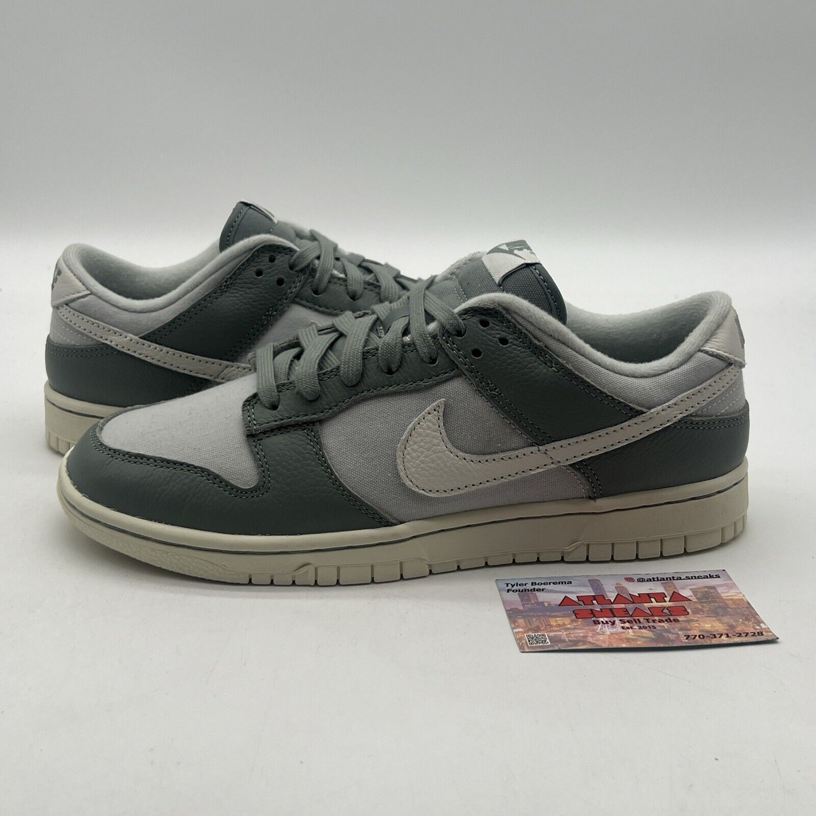 Size 8 - Nike Dunk Low Mica Green White Leather (DV7212-300)