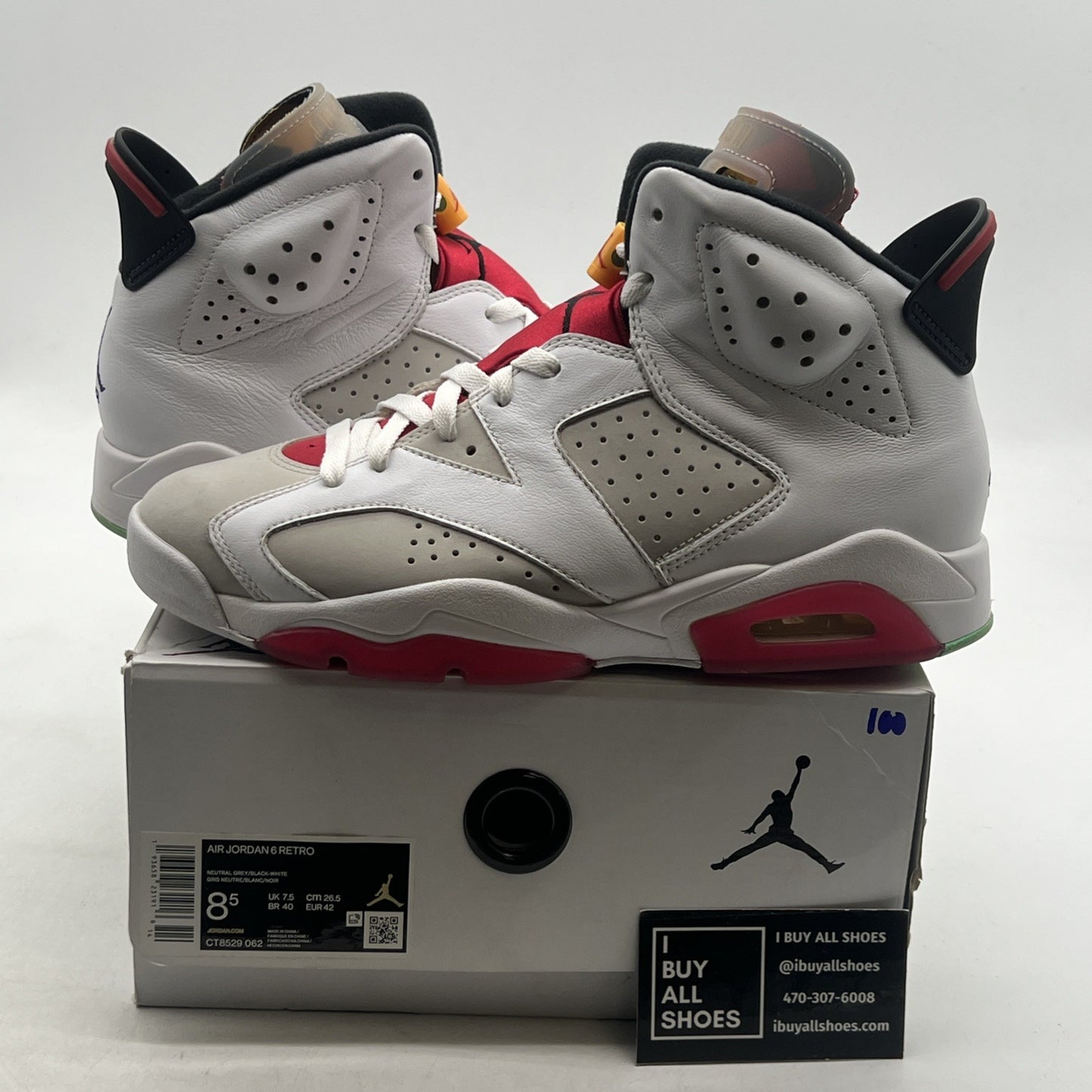 Size 8.5 - Air Jordan 6 Retro Hare (CT8529-062)