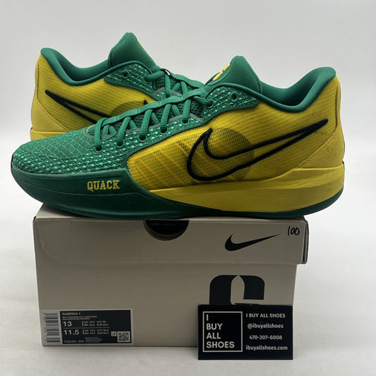 Size 13 - Nike Sabrina 1 Oregon Ducks W (FQ3381-300)