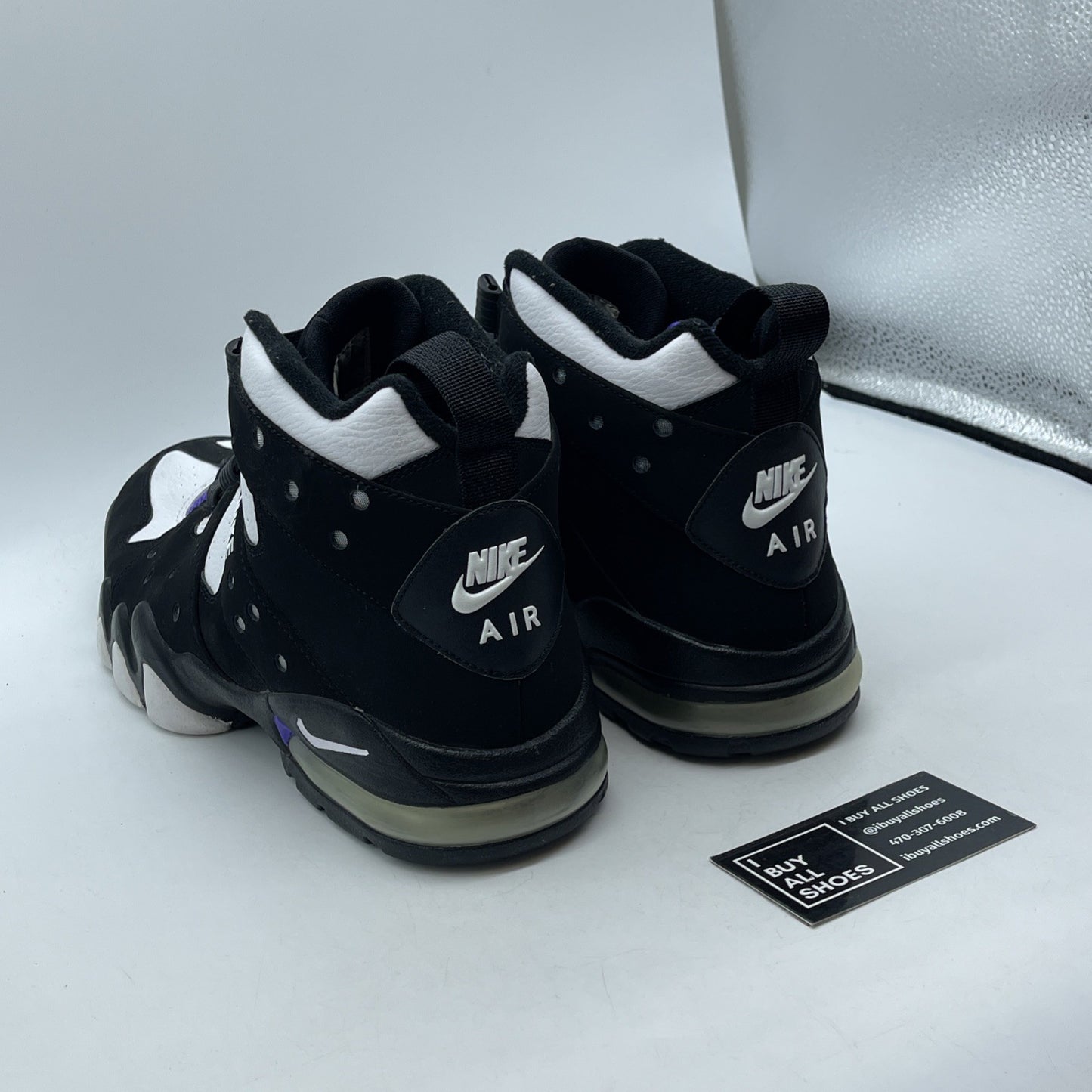 Size 13 - Nike Air Max 2 CB 94 2009 Black Purple White Suede Leather (305440-012