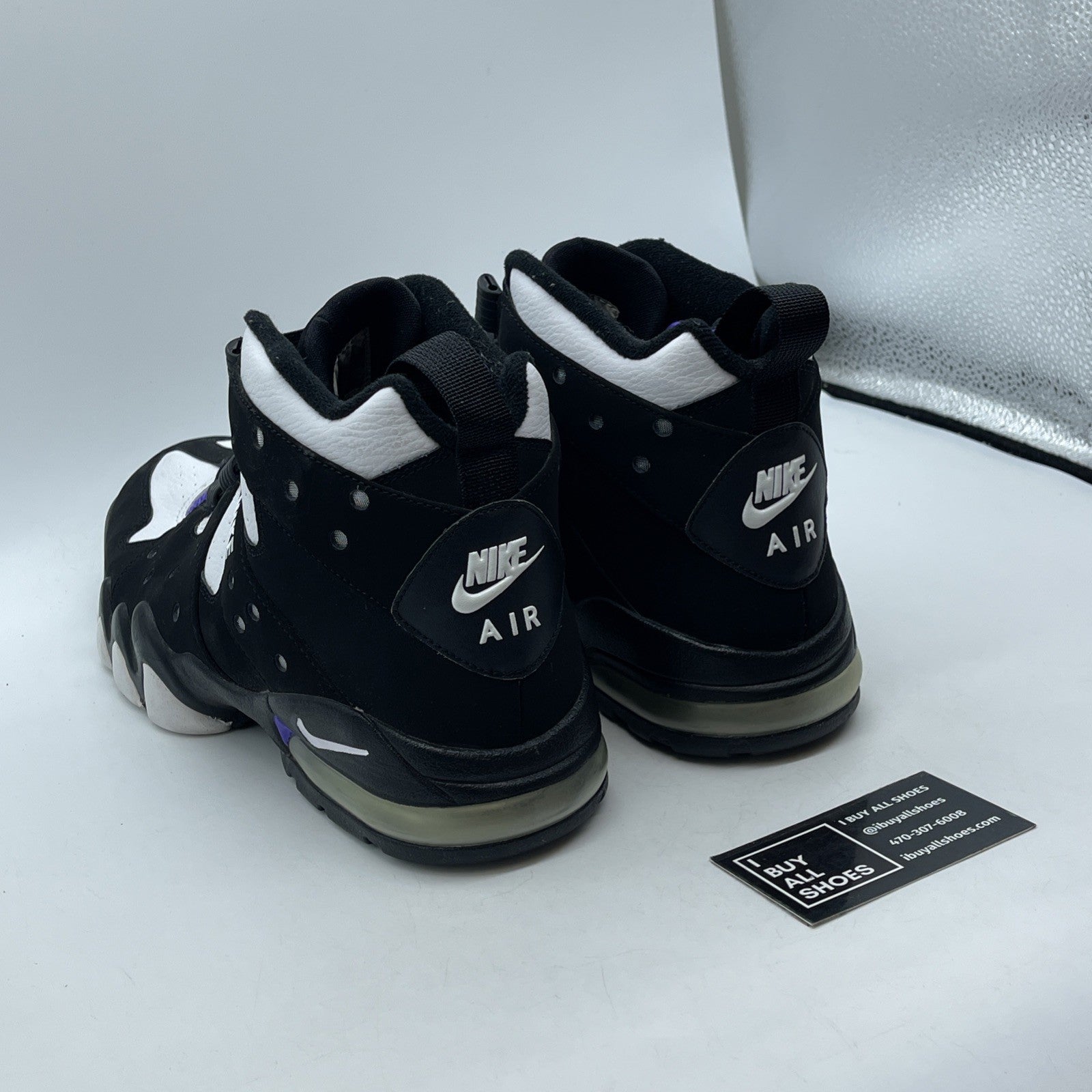 Size 13 - Nike Air Max 2 CB 94 2009 Black Purple White Suede Leather (305440-012