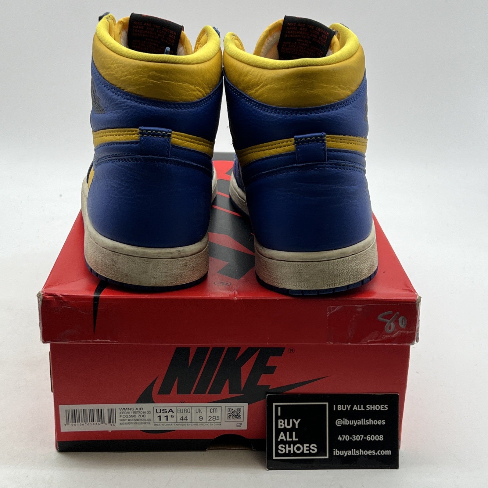 Size 11.5 - Air Jordan 1 Retro OG High Reverse Laney W (FD2596-700)