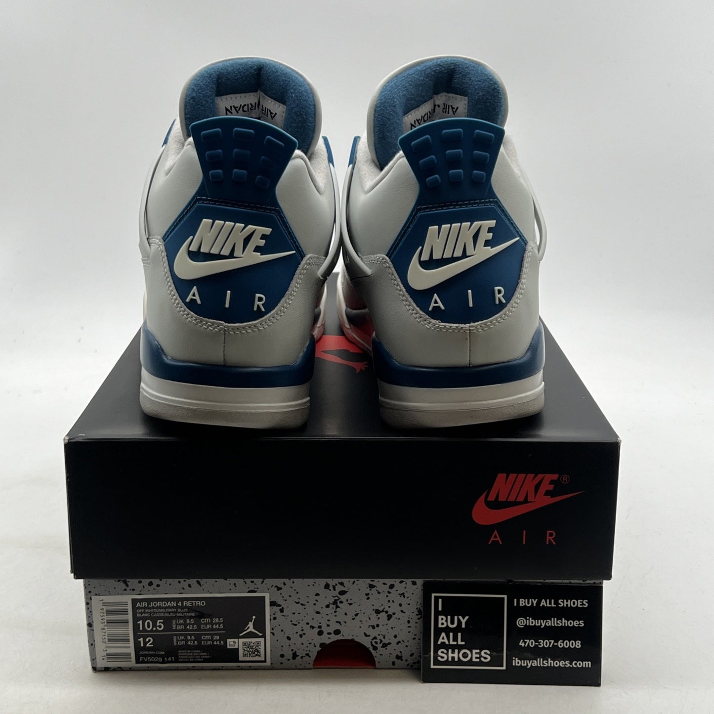 Size 10.5 - Air Jordan 4 Retro 2024 Military Blue (FV5029-141)