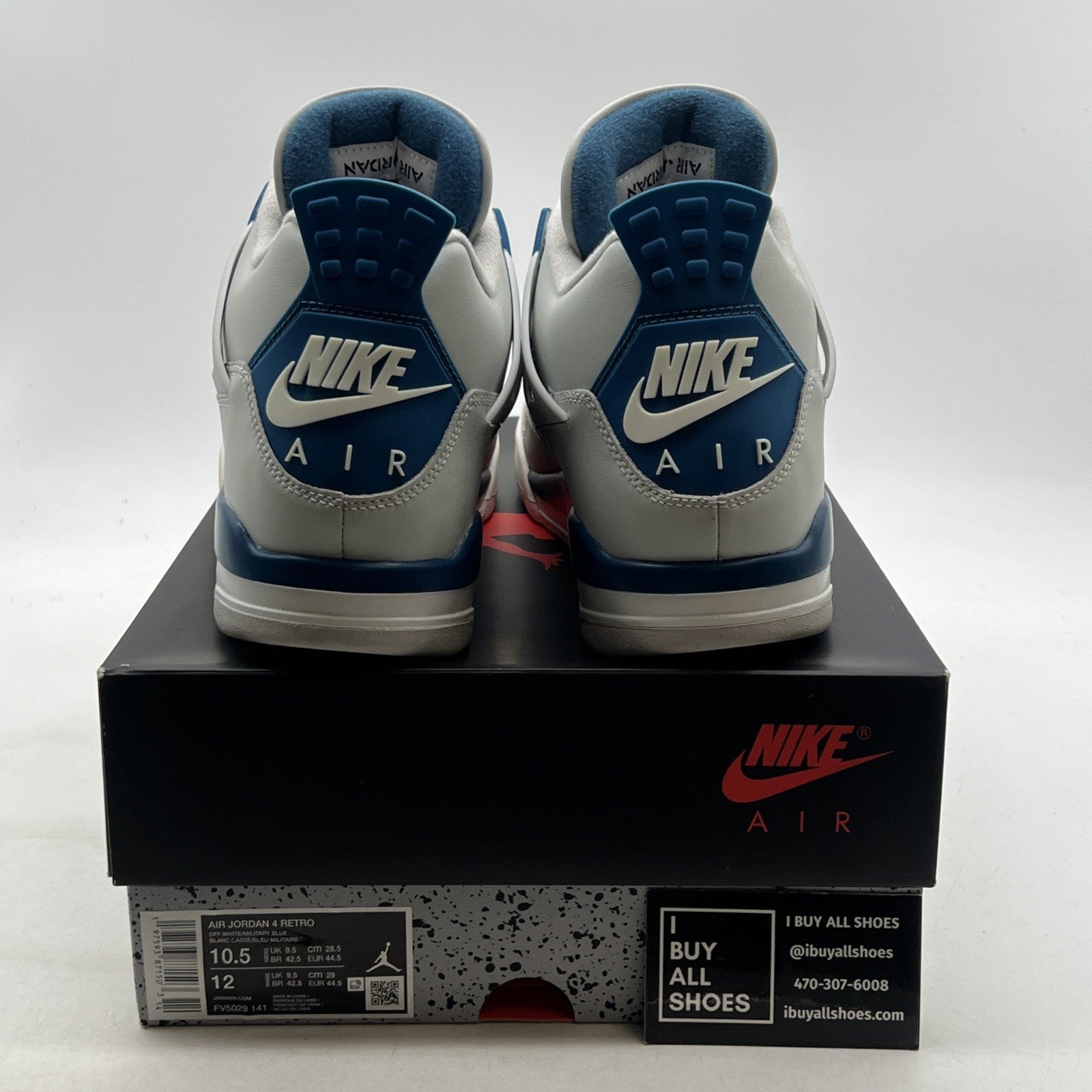 Size 10.5 - Air Jordan 4 Retro 2024 Military Blue (FV5029-141)