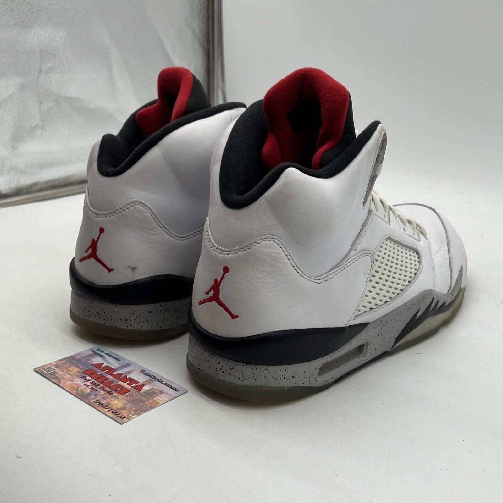 Size 12 - Air Jordan 5 Retro White Cement (136027-104)