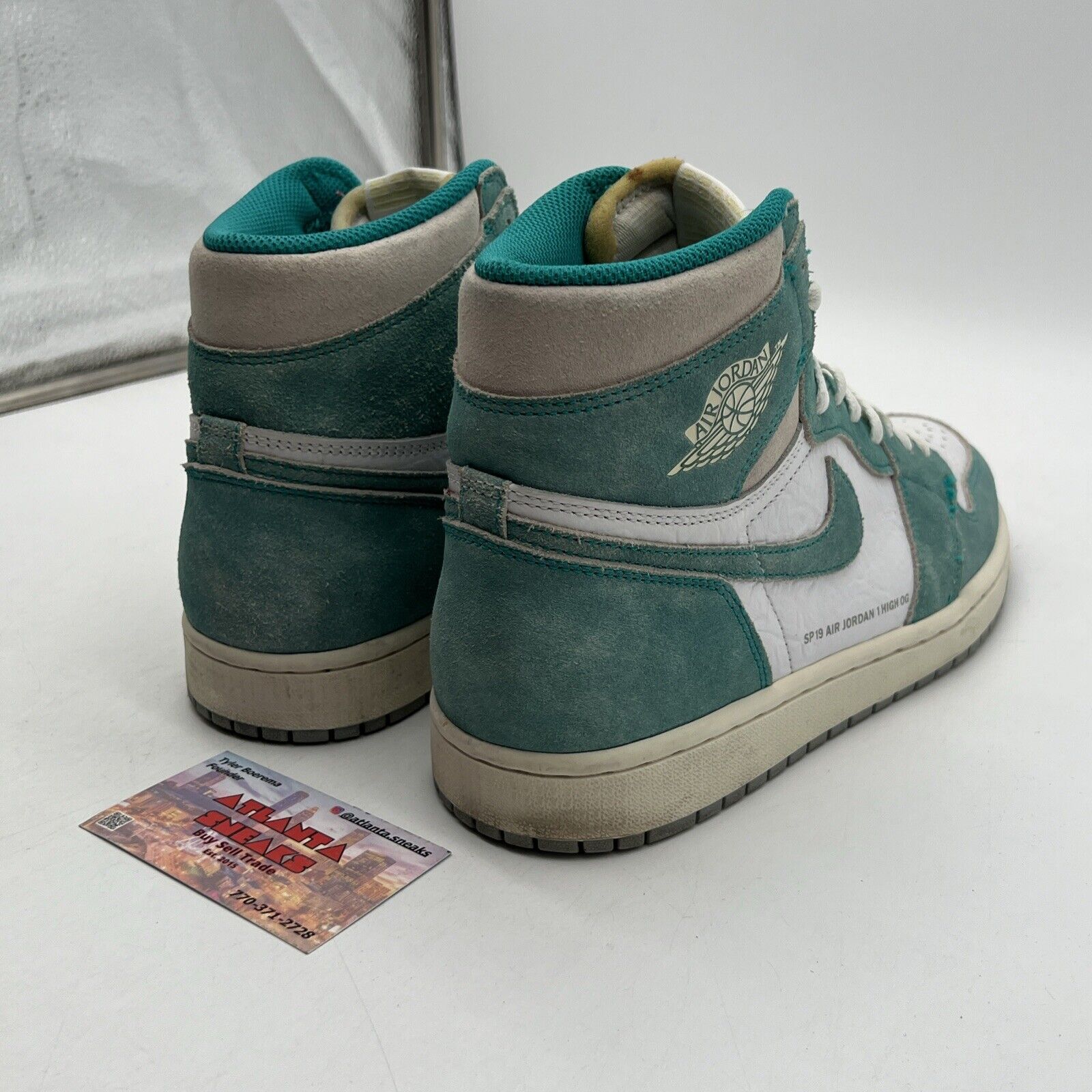 Size 9.5 - Jordan 1 Retro OG High Turbo Green White Leather (555088-311)