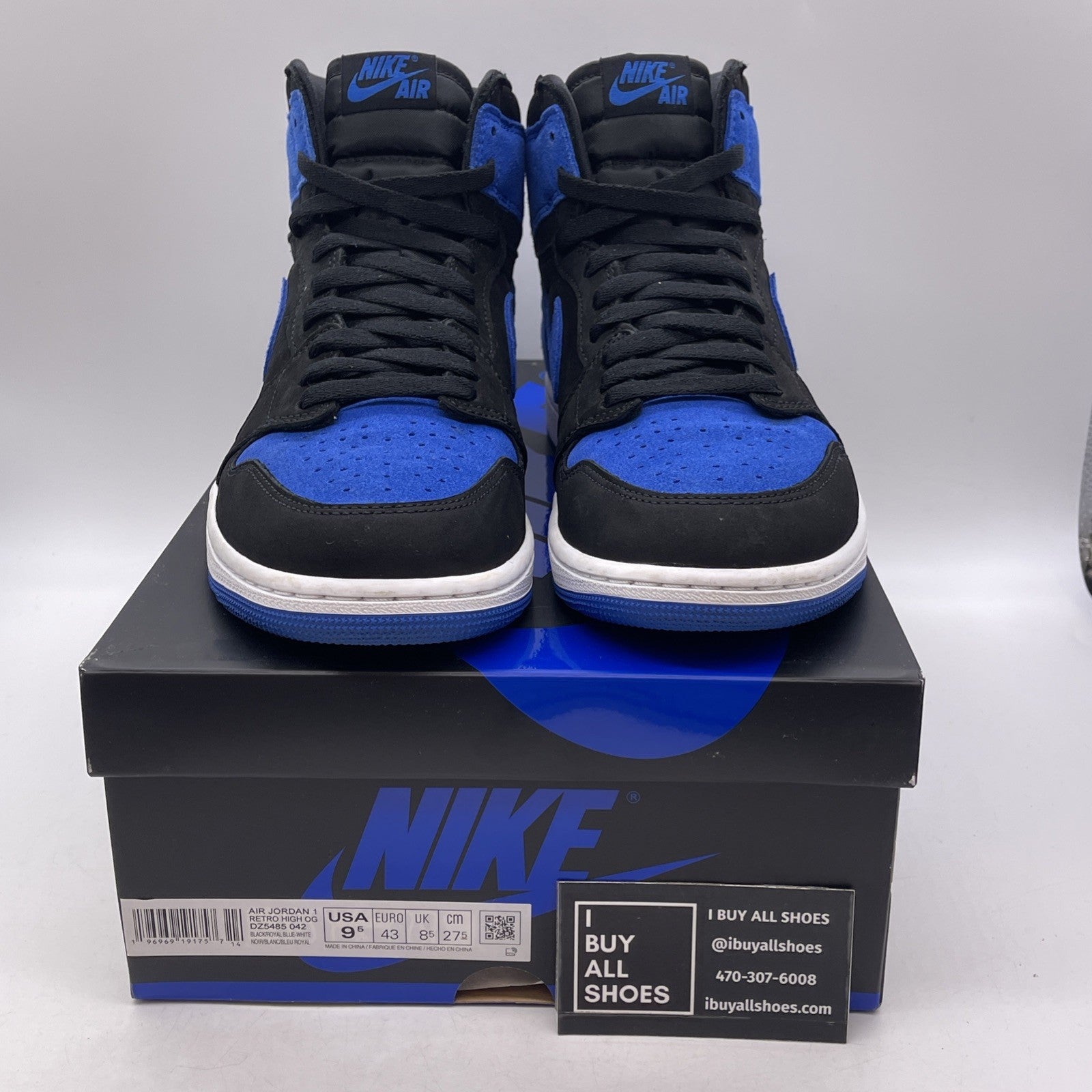 Size 9.5 - Air Jordan 1 Retro OG High Royal Reimagined (DZ5485-042)