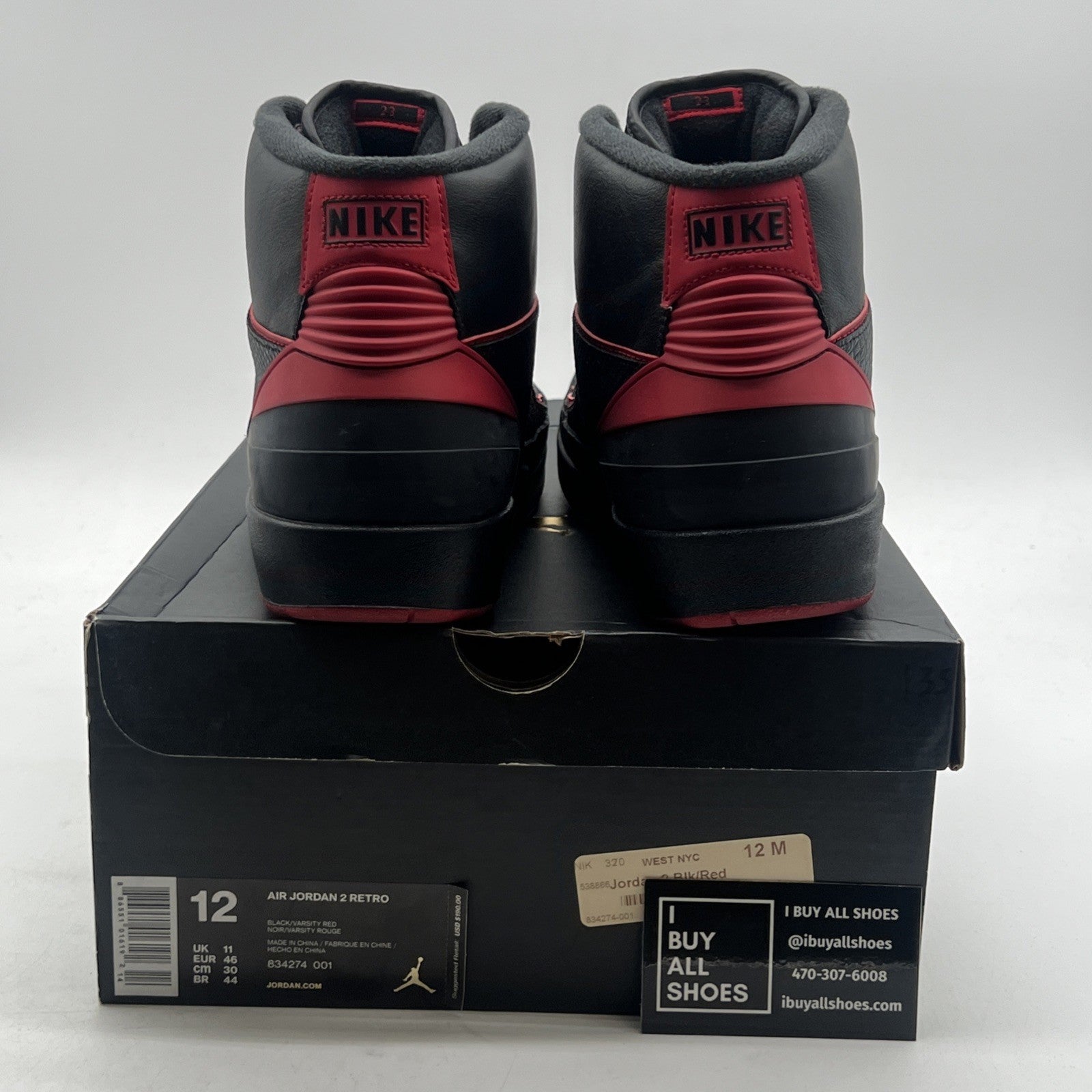 Size 12 - Air Jordan 2 Retro Alternate 87 (834274-001)