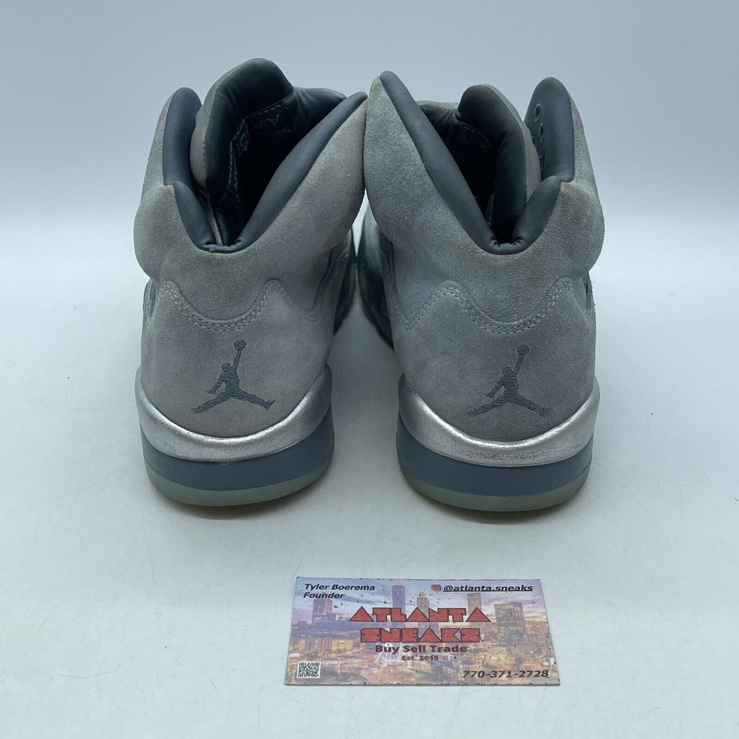 Size 9W - Air Jordan 5 Blue Bird Silver Suede Leather (DD9336-400)