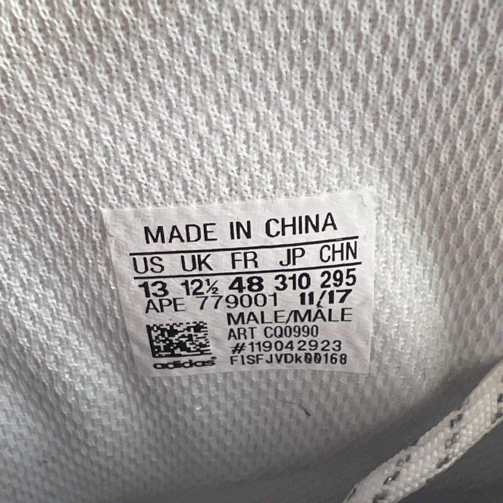 Size 13 - Adidas Crazy 8 ADV White (CQ0990)