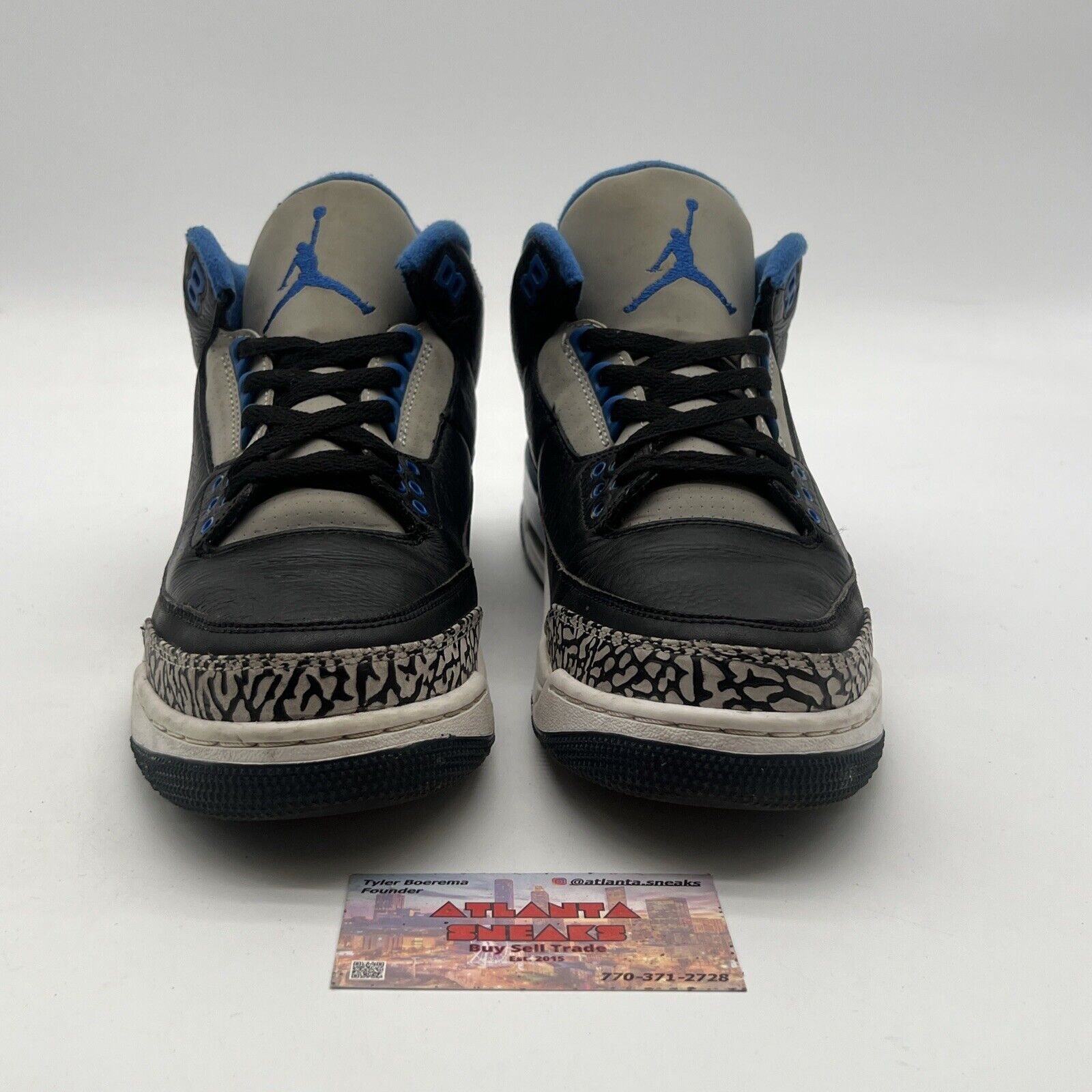 Size 8 - Air Jordan 3 Retro Sport Blue (136064-007)