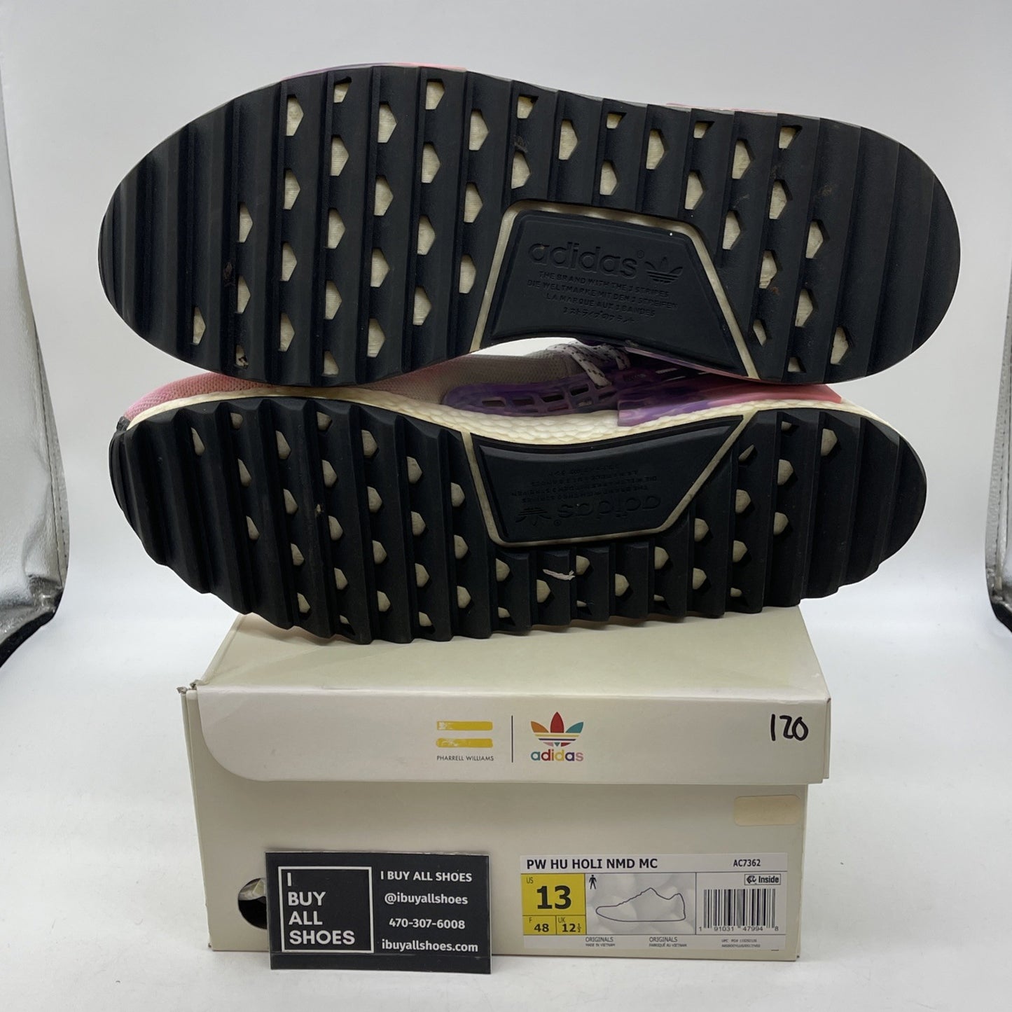 Size 13 - adidas Pharrell x NMD Human Race Trail Holi Festival (AC7362)