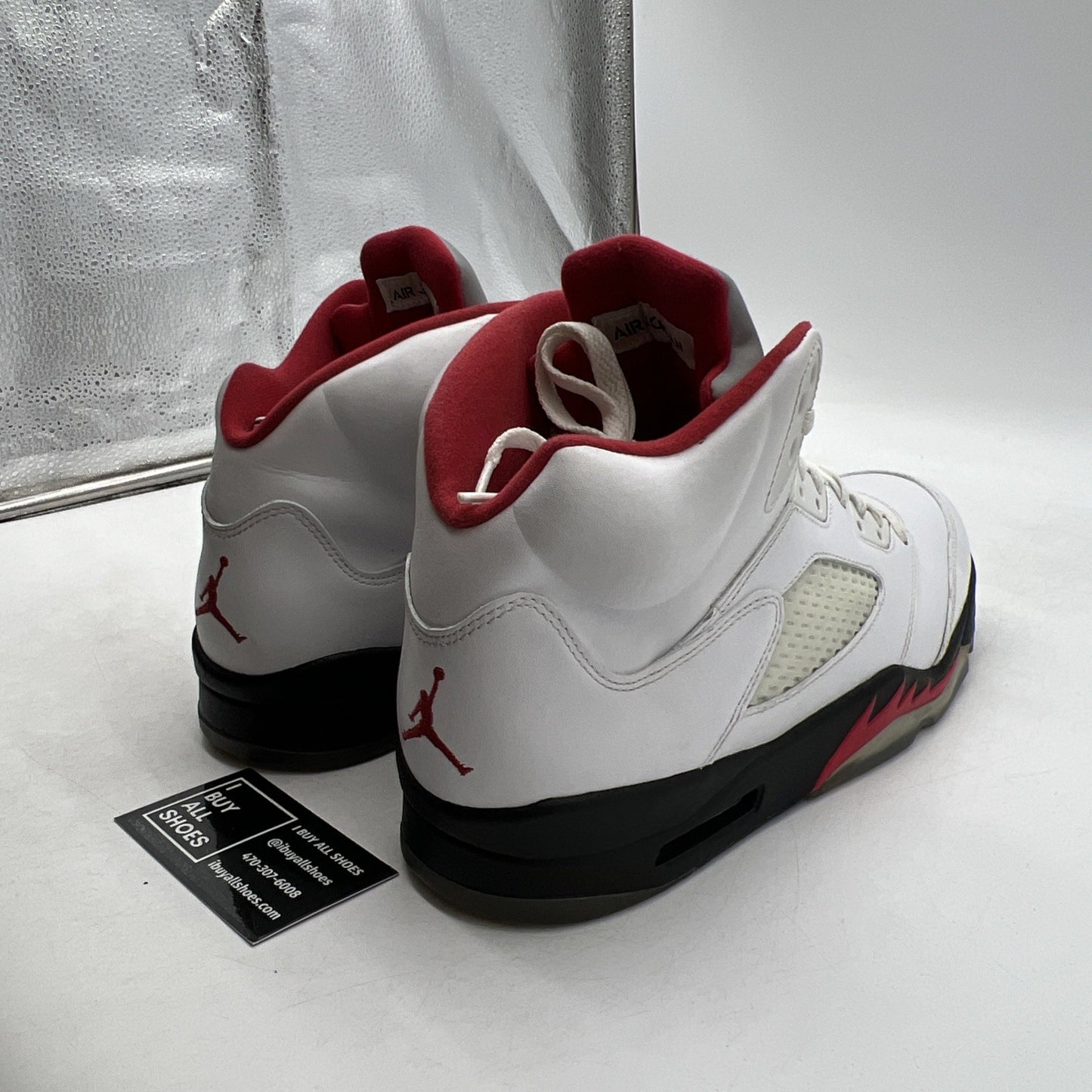 Size 11.5 - Air Jordan 5 Retro 2013 White Fire Red (136027-189)