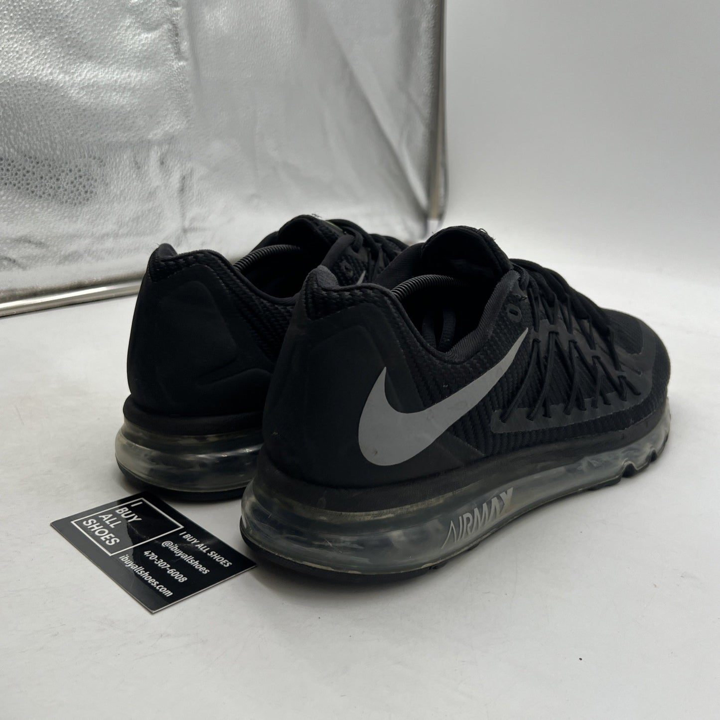 Size 12 - Nike Air Max 2015 Black Wolf Gray Sneaker 2020 (CN0135-001)