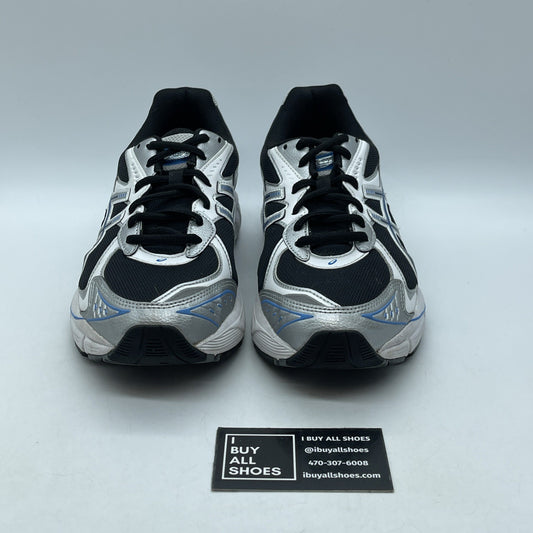 Size 9 -Asics Gt-2160 Black Pure Silver Bright Blue Suede Leather (1203A320-004)