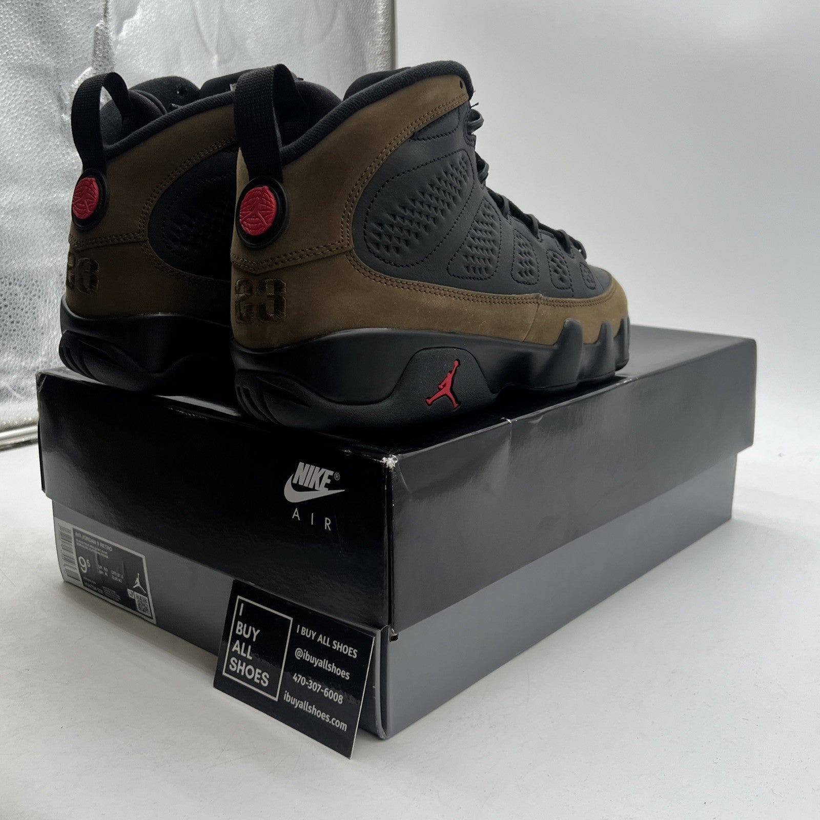Size 9.5 - Air Jordan 9 Retro 2024 Olive (HV4794-030)