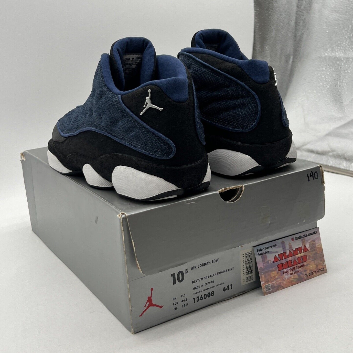 Size 10.5 - Air Jordan 13 OG 1998 Low Brave Blue Black White Leather 136008-441