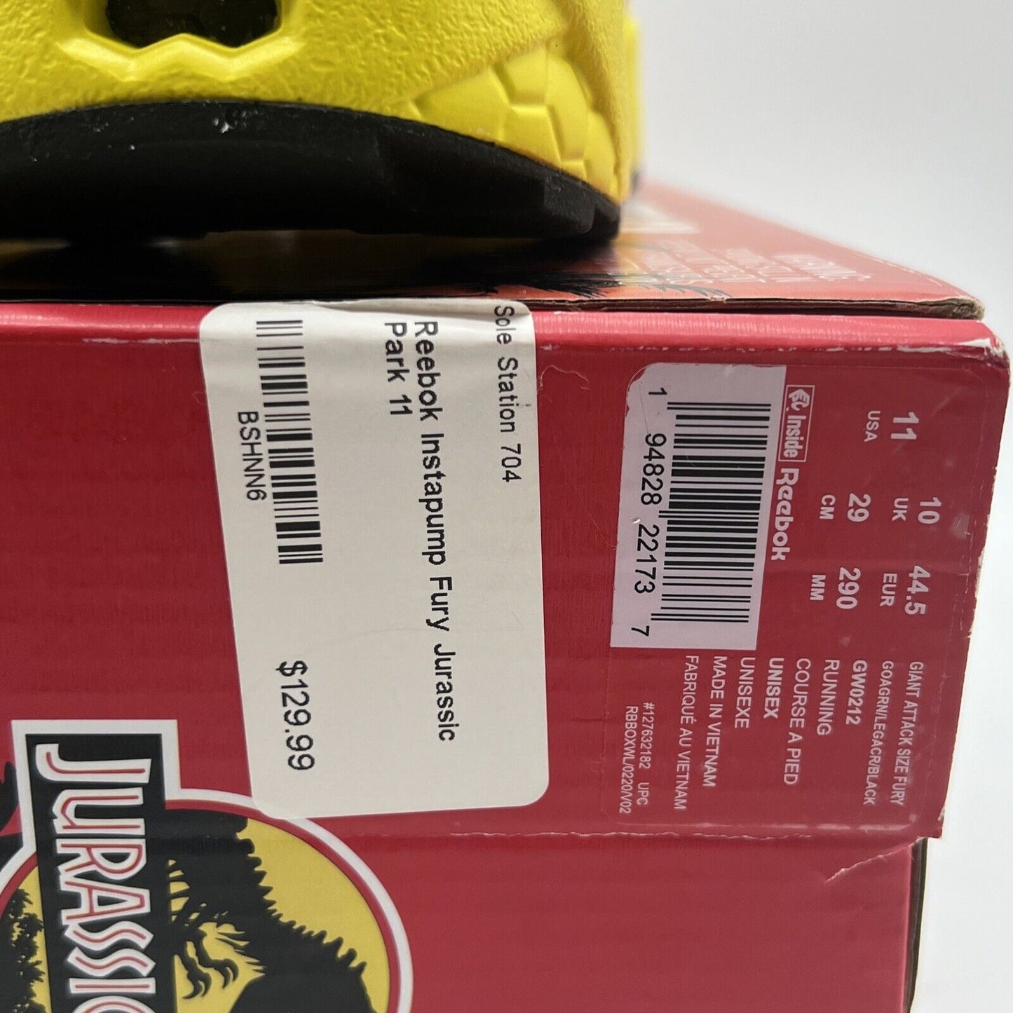 Size 11 - Reebok Jurassic Park x InstaPump Fury OG Tour Vehicles