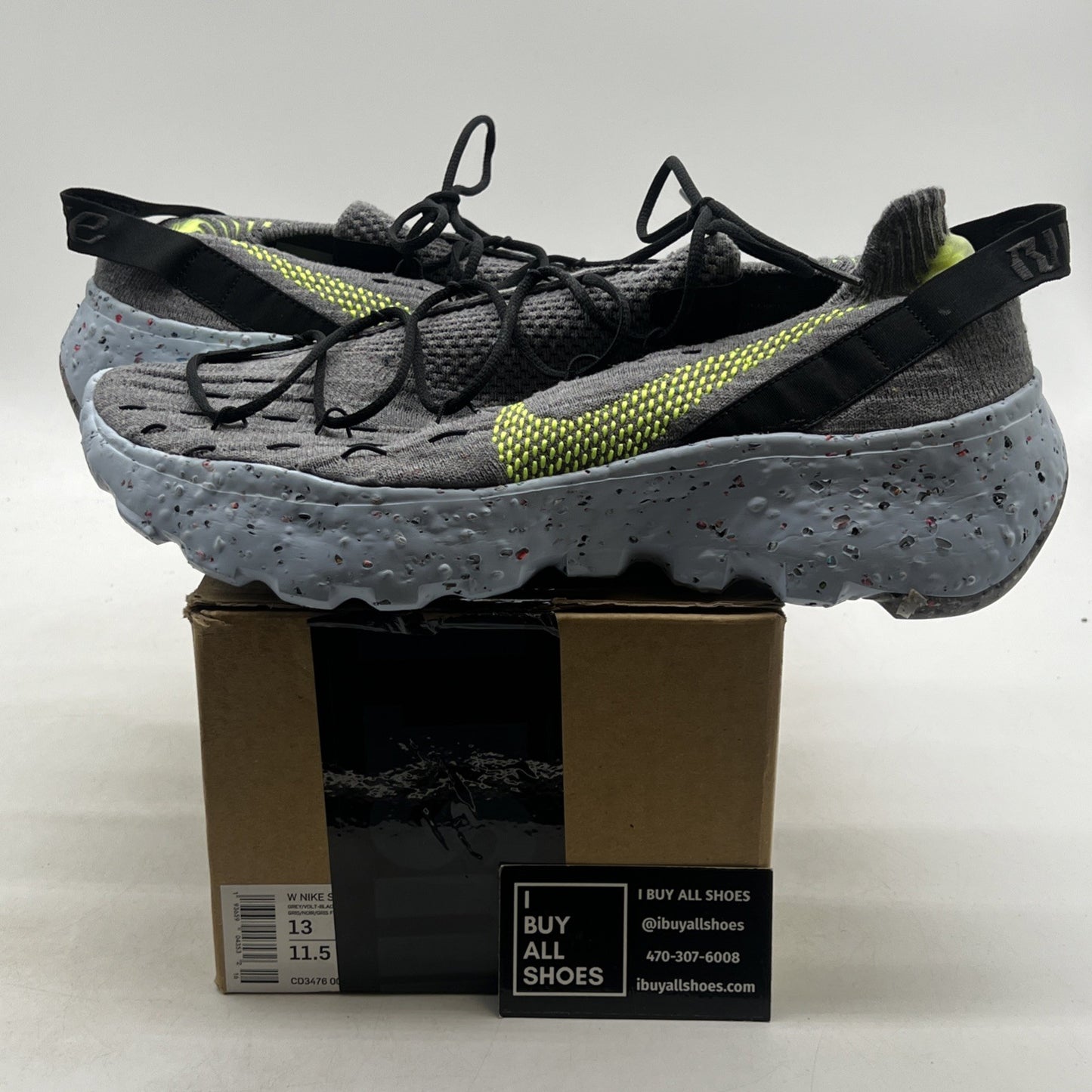 Size 13 - Nike Space Hippie 04 This Is Trash - Volt W (CD3476-001)