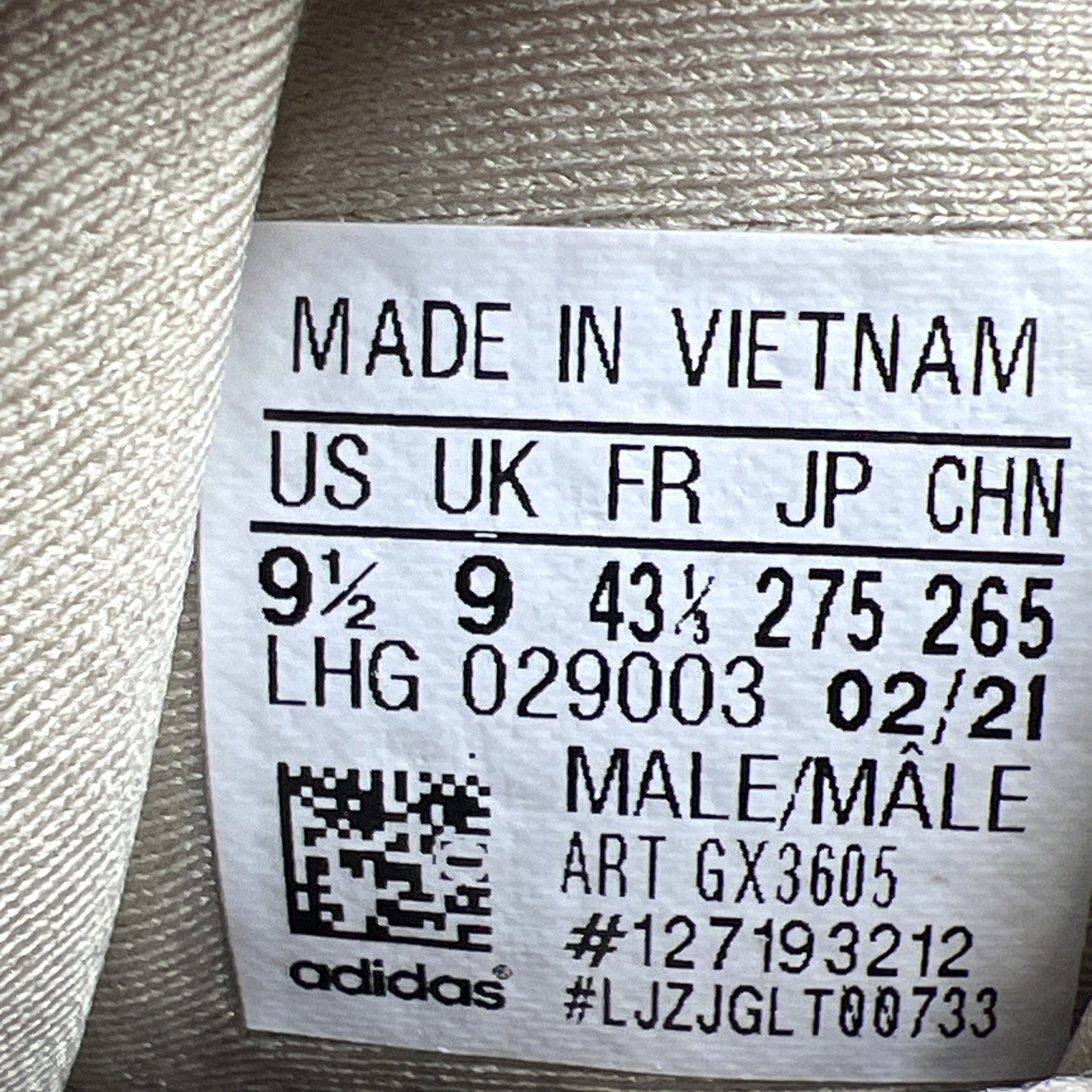 Size 9.5 - adidas Yeezy 500 Taupe Light (GX3605)
