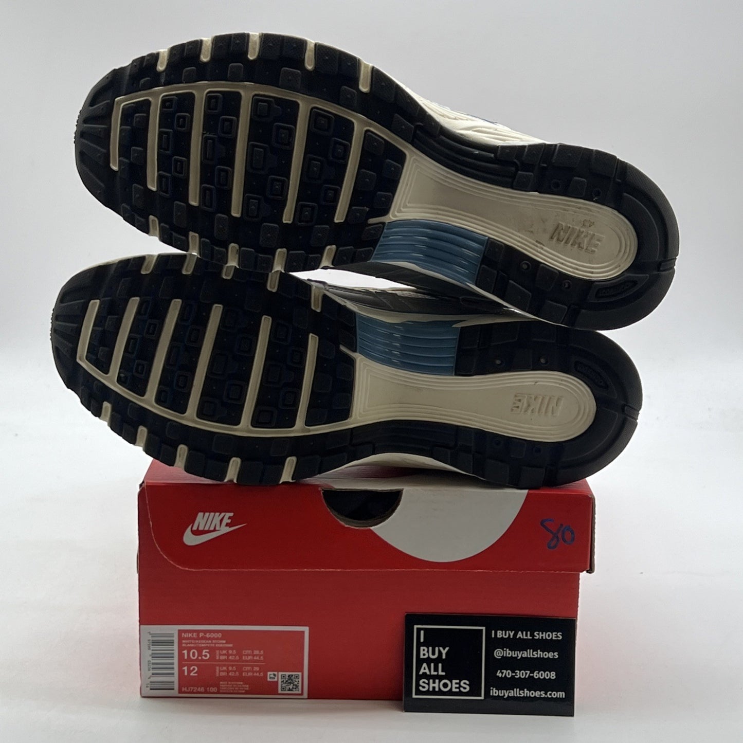Size 10.5 - Nike P-6000 Metallic Silver Aegean Storm (HJ7246-100)