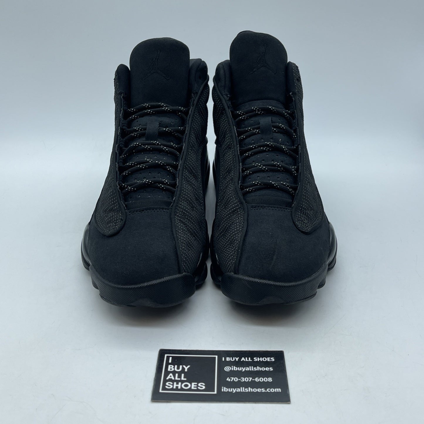 Size 9 - Air Jordan 13 Retro Black Cat White Suede (414571-011)