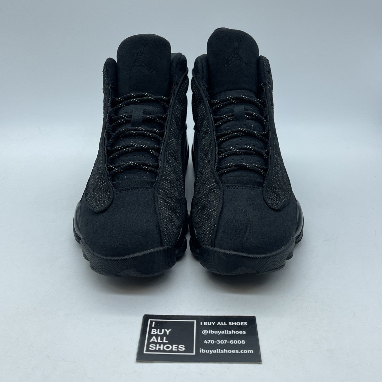 Size 9 - Air Jordan 13 Retro Black Cat White Suede (414571-011)