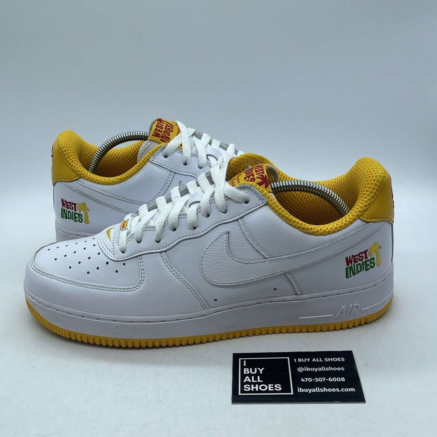 Size 11 - Nike Air Force 1 Low West Indies - University Gold Leather (DX1156-101