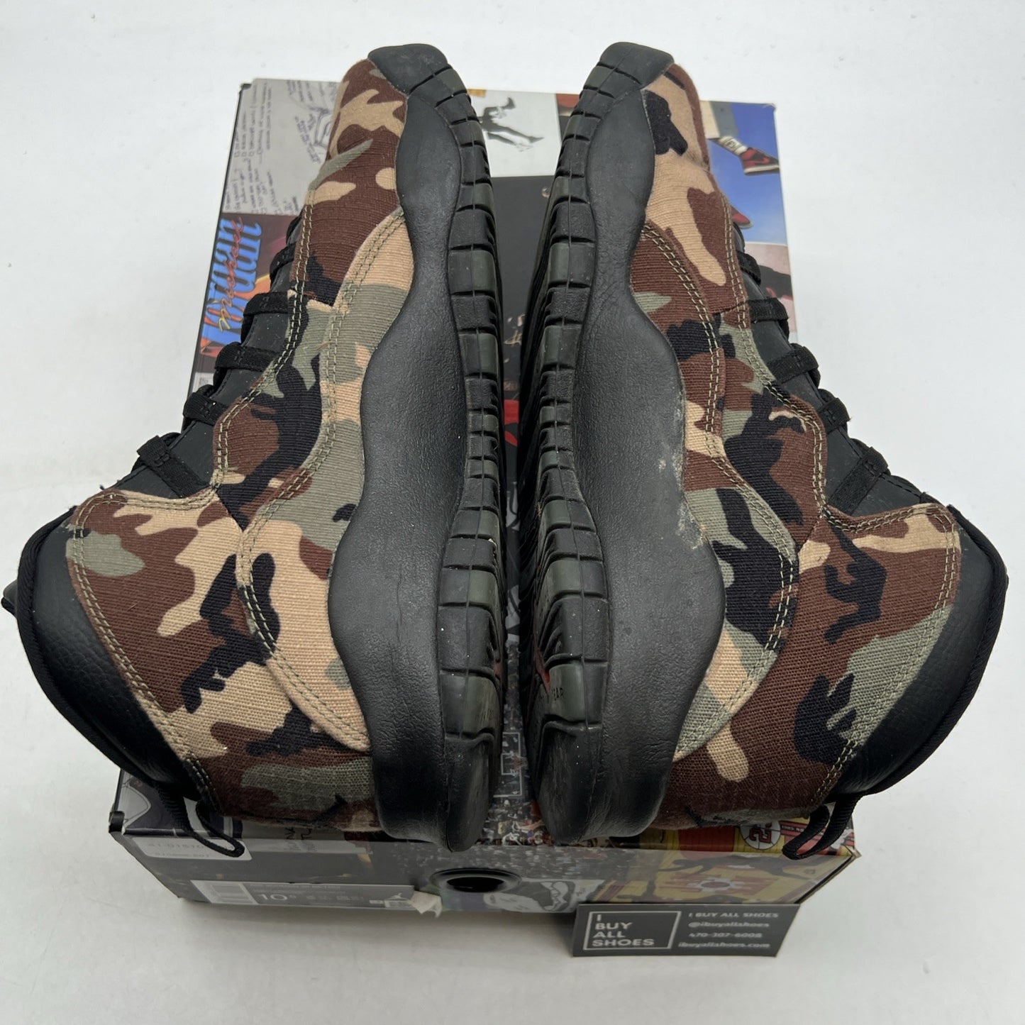 Size 10.5 - Air Jordan 10 Retro Woodland Camo (310805-201)