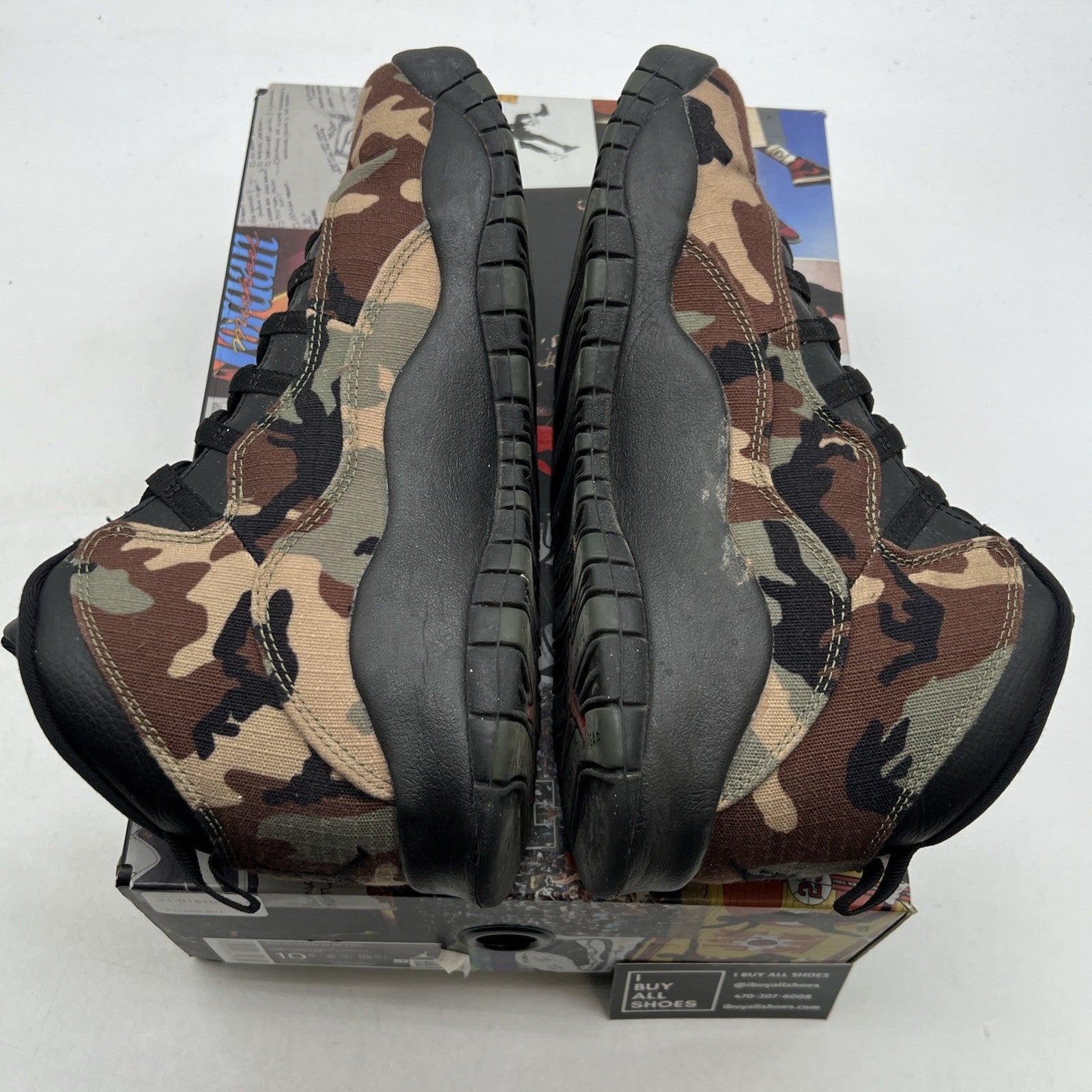 Size 10.5 - Air Jordan 10 Retro Woodland Camo (310805-201)