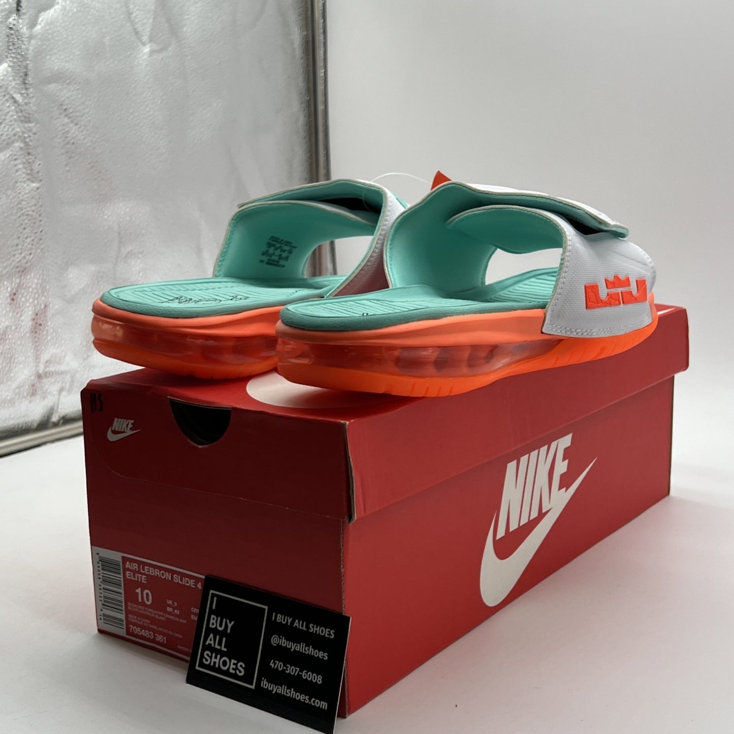 Size 10 - Nike Air Lebron Slide 4 Elite (705483-361)
