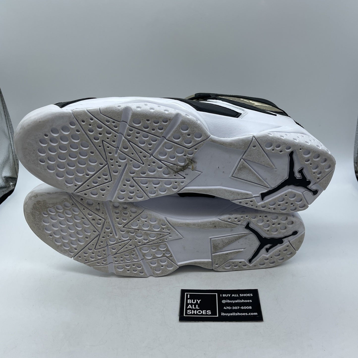 Size 14 - Air Jordan 7 Retro Champagne Black White Gold Leather (725093-140)
