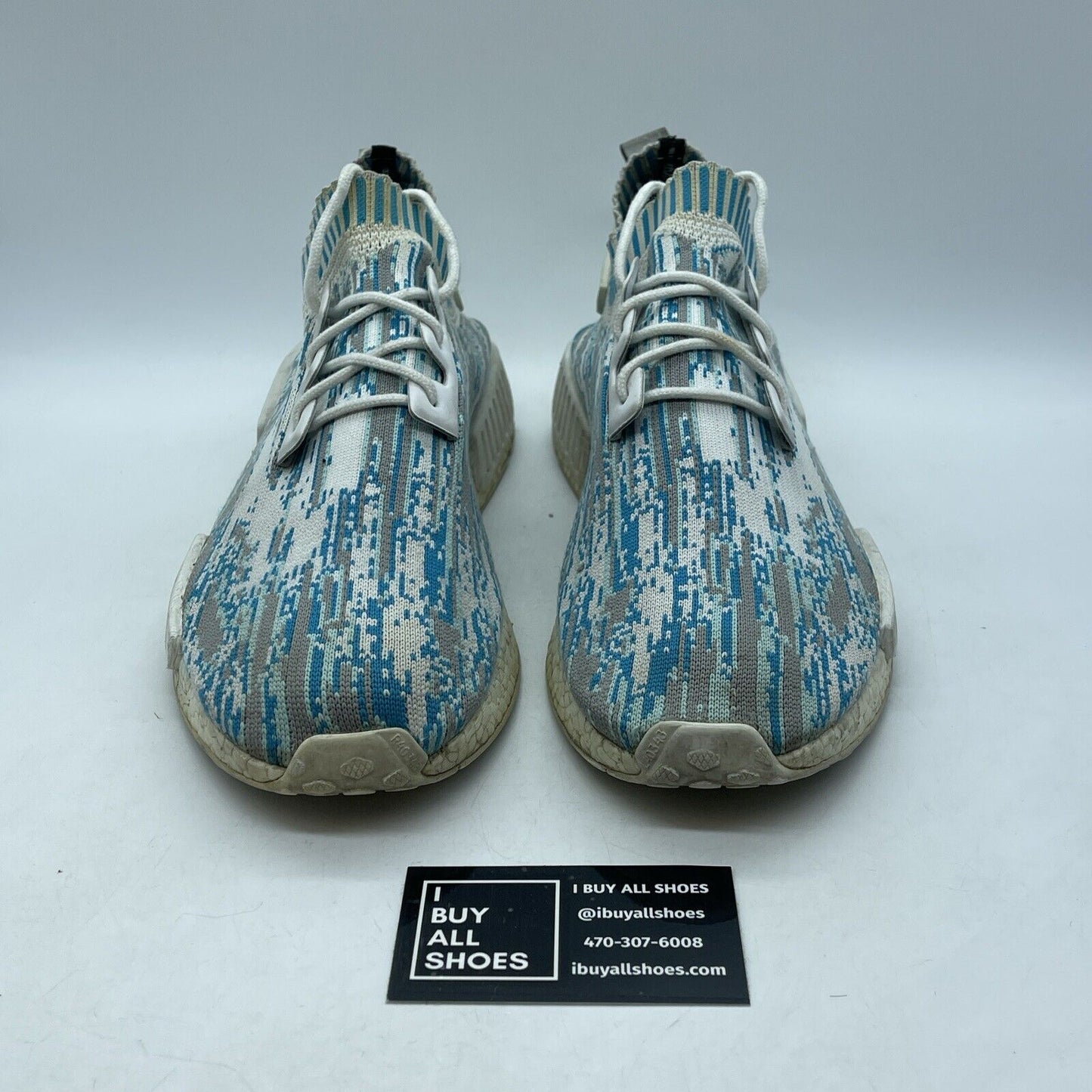 Size 11.5 - adidas Sneakersnstuff x NMD_R1 Primeknit Datamosh Suede (BB6364)