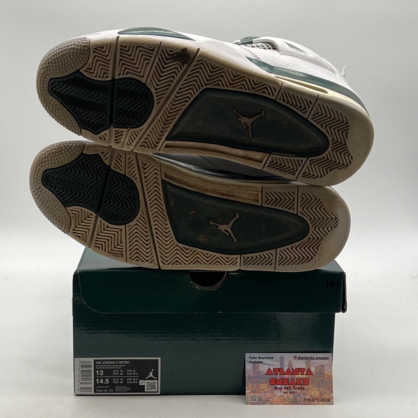 Size 13 - Air Jordan 4 Retro Oxidized Green (FQ8138-103)