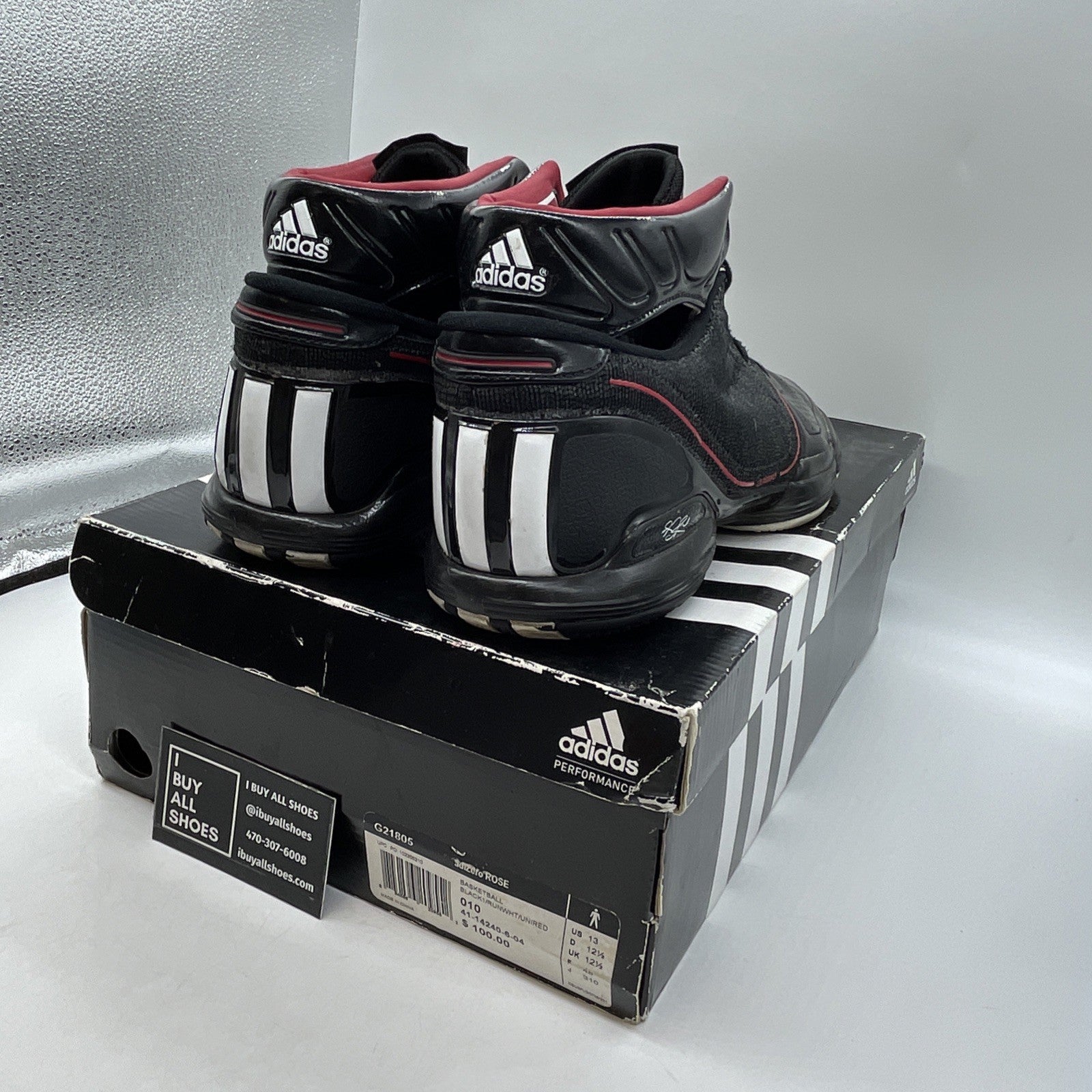 Size 13 - Adidas Adizero Rose Black (G21805)