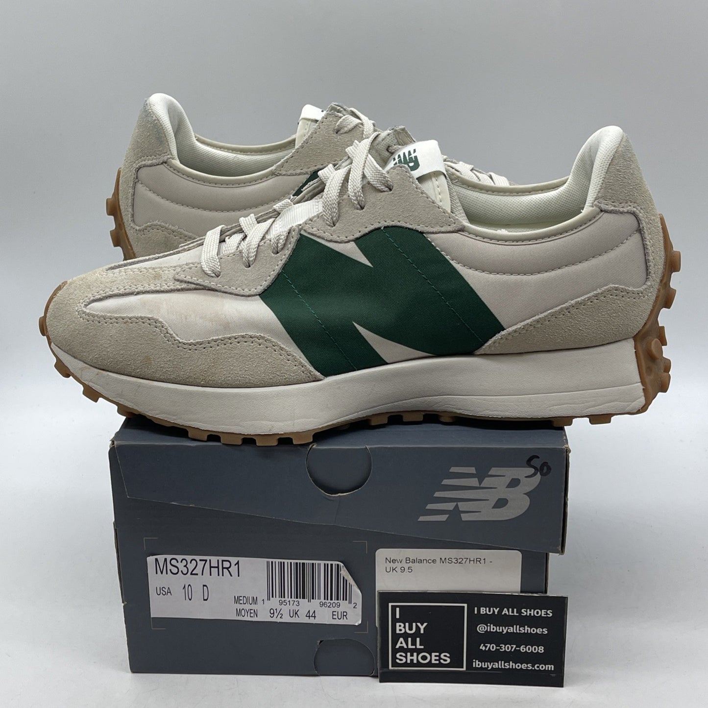 Size 10 - New Balance 327 Timberwolf Nightwatch Green (MS327HR1)