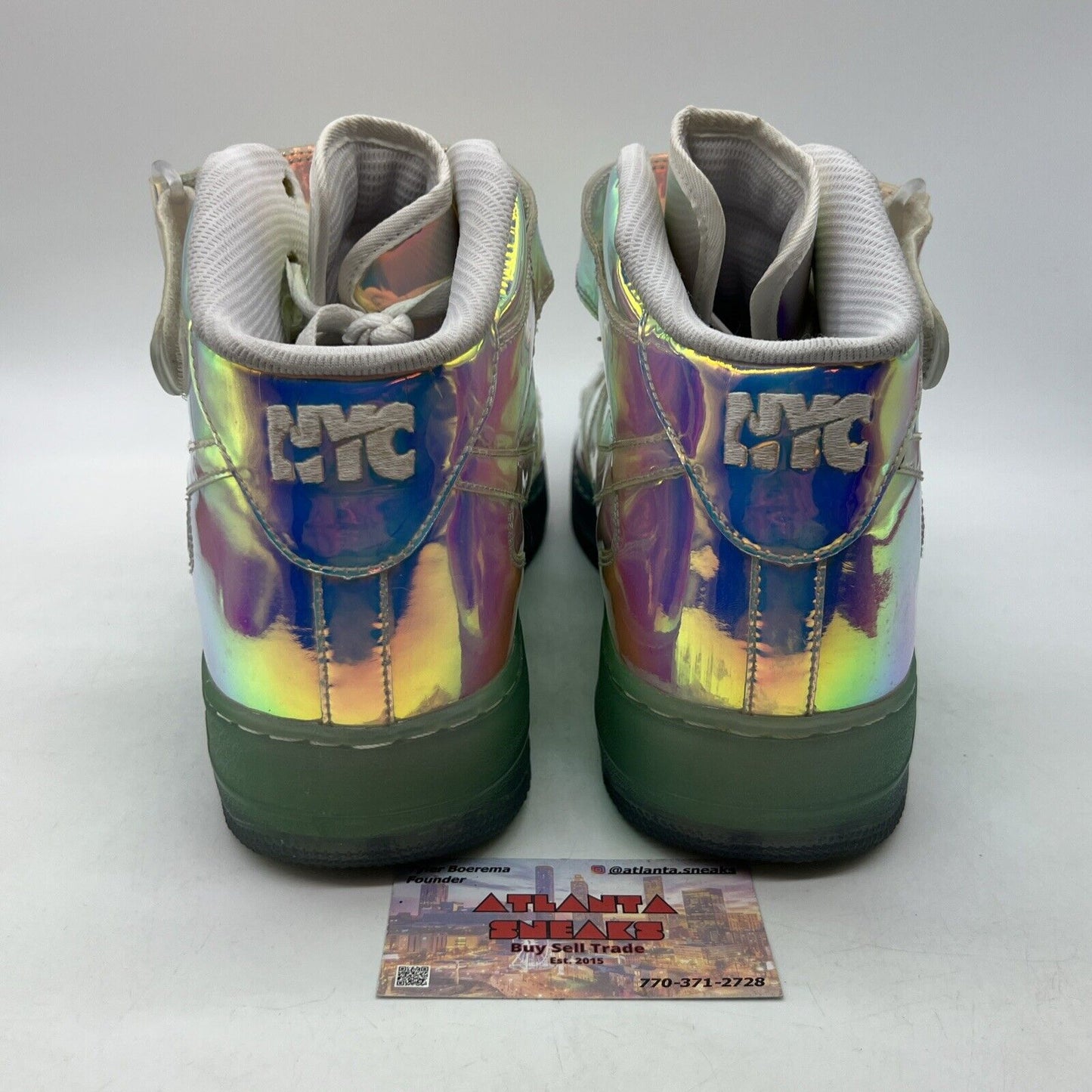 Size 10.5 - Nike Air Force 1 Mid Iridescent ID (779425-991)