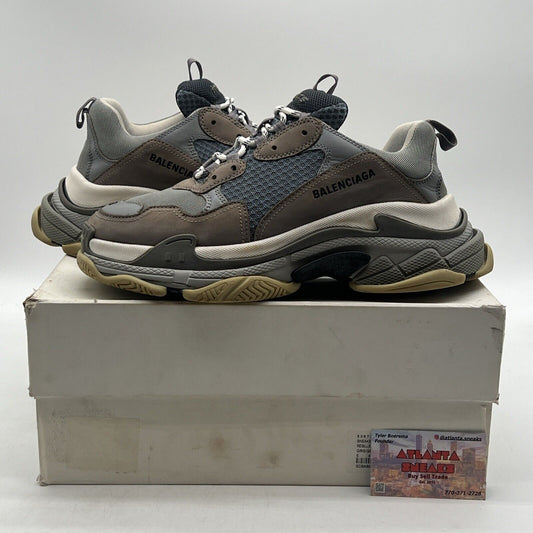 Size 10 - Balenciaga Triple S Sneaker 2018 Grey