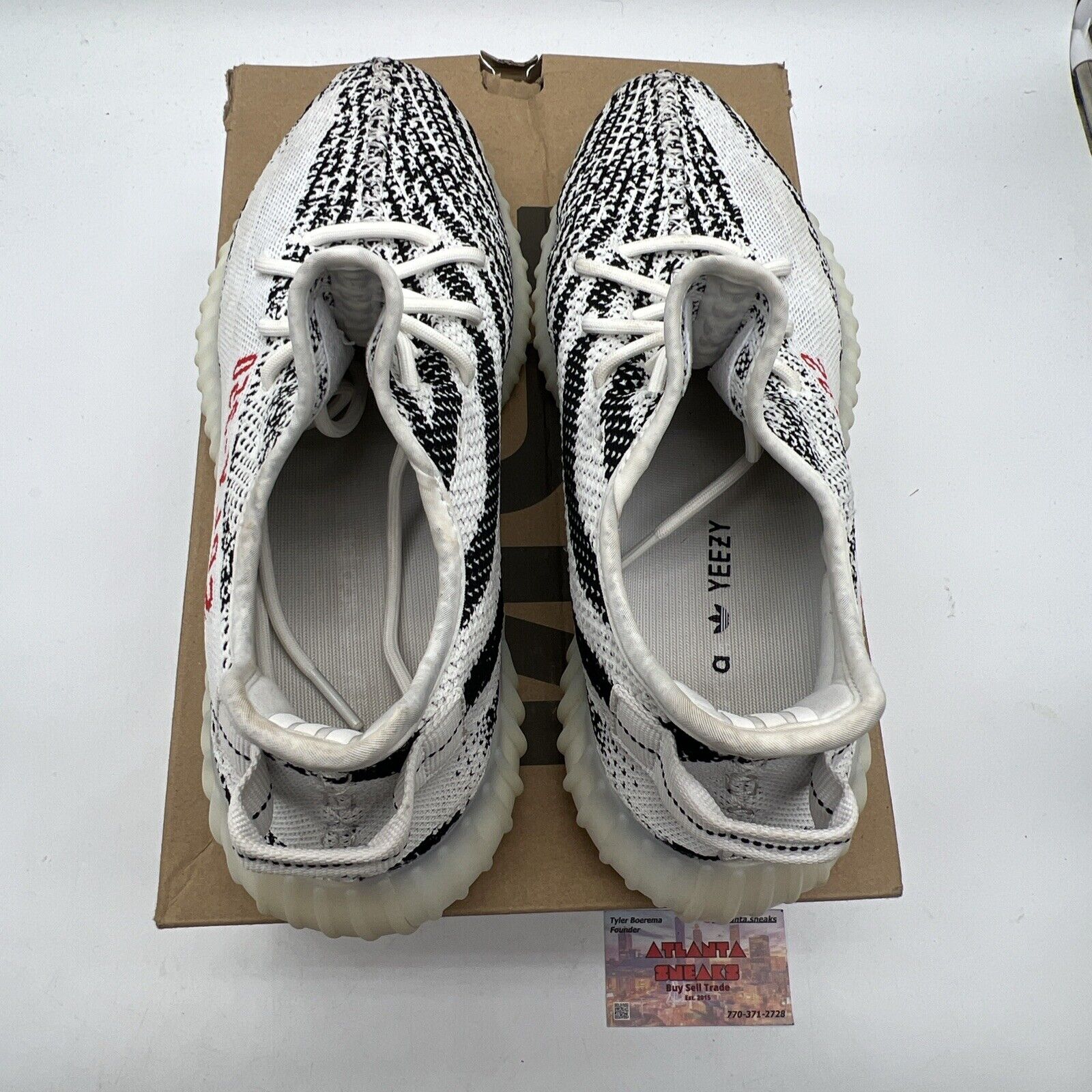 Size 11.5 - adidas Yeezy Boost 350 V2 2018 Release Zebra (CP9654)
