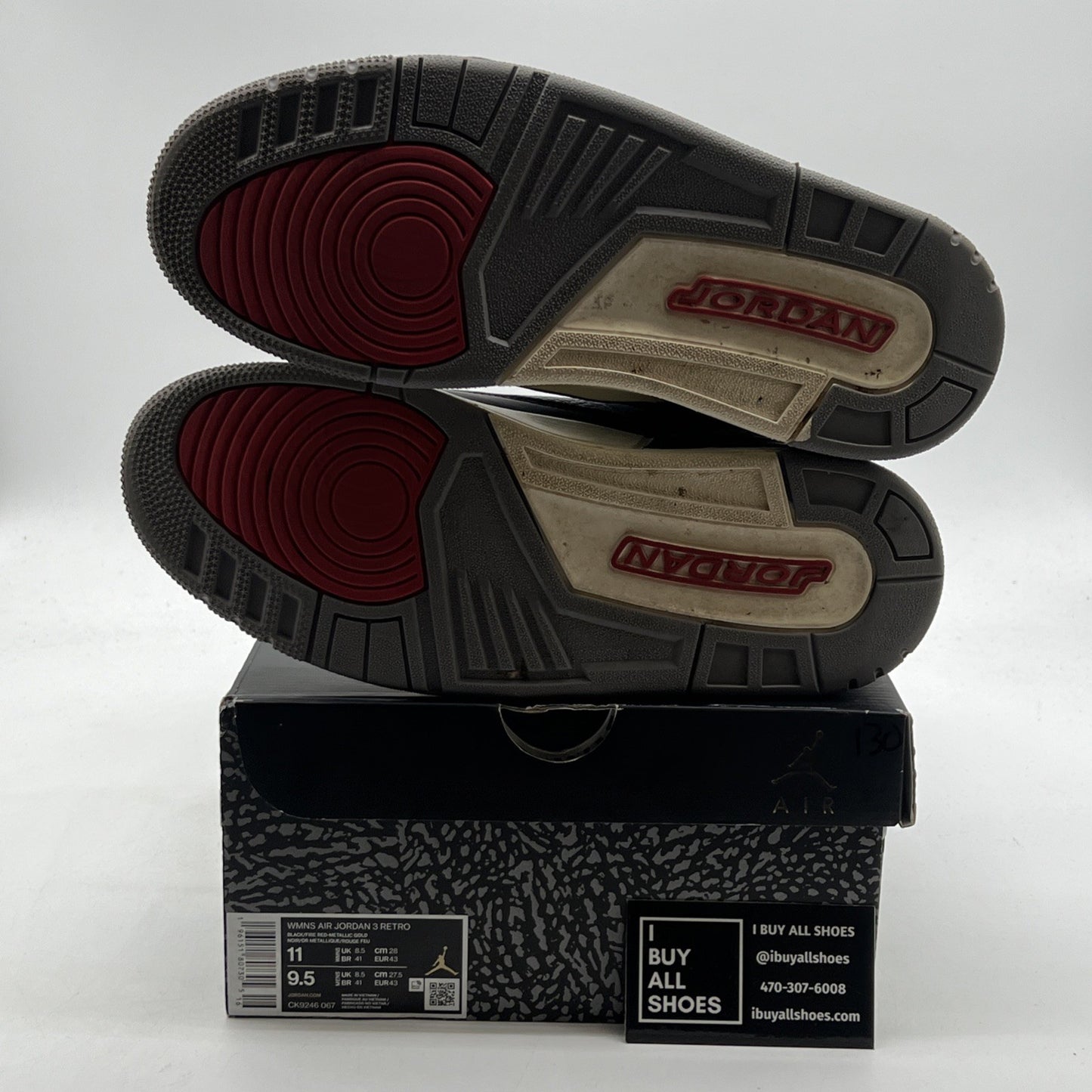 Size 11 - Air Jordan 3 Retro Mid Black Gold W (CK9246-067)