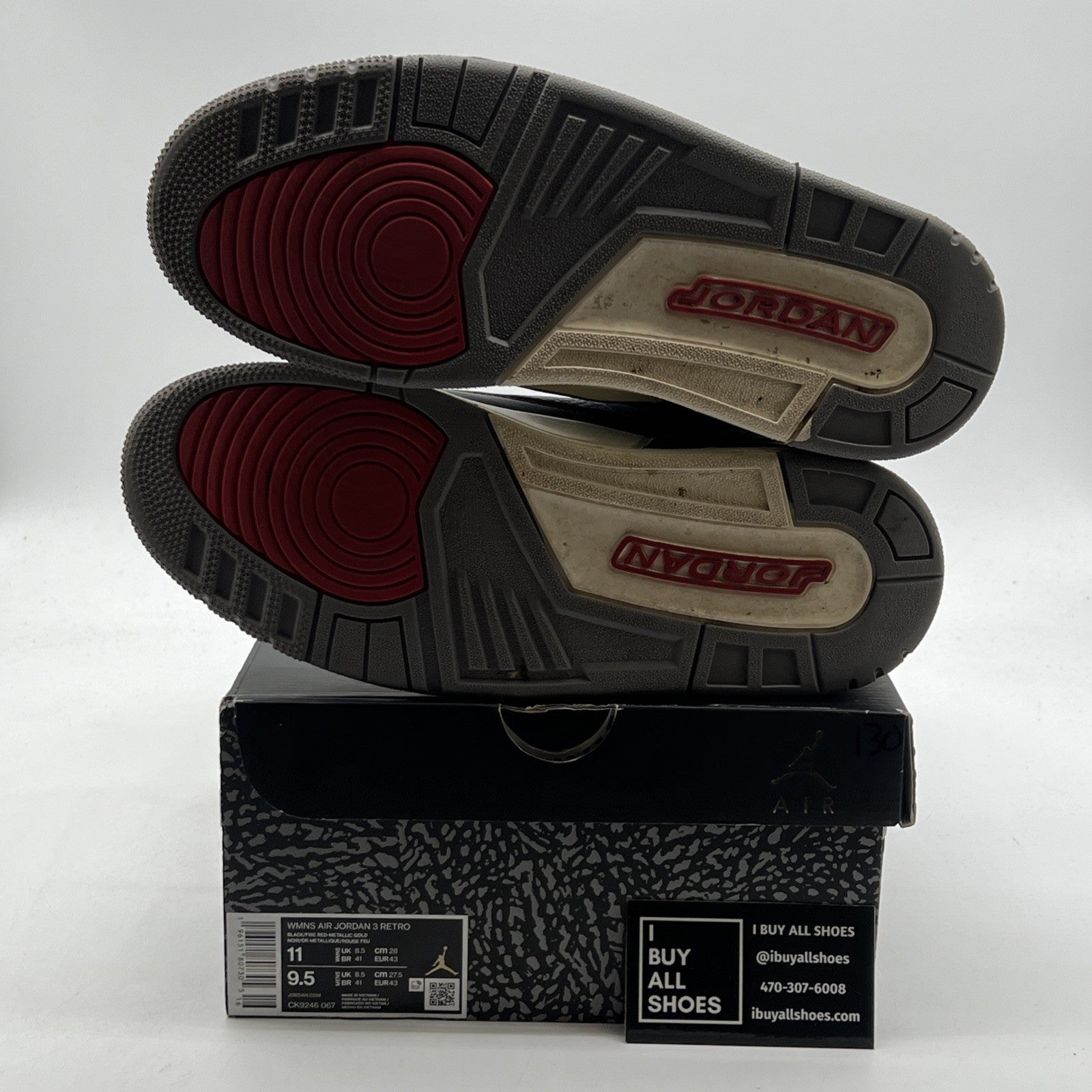 Size 11 - Air Jordan 3 Retro Mid Black Gold W (CK9246-067)