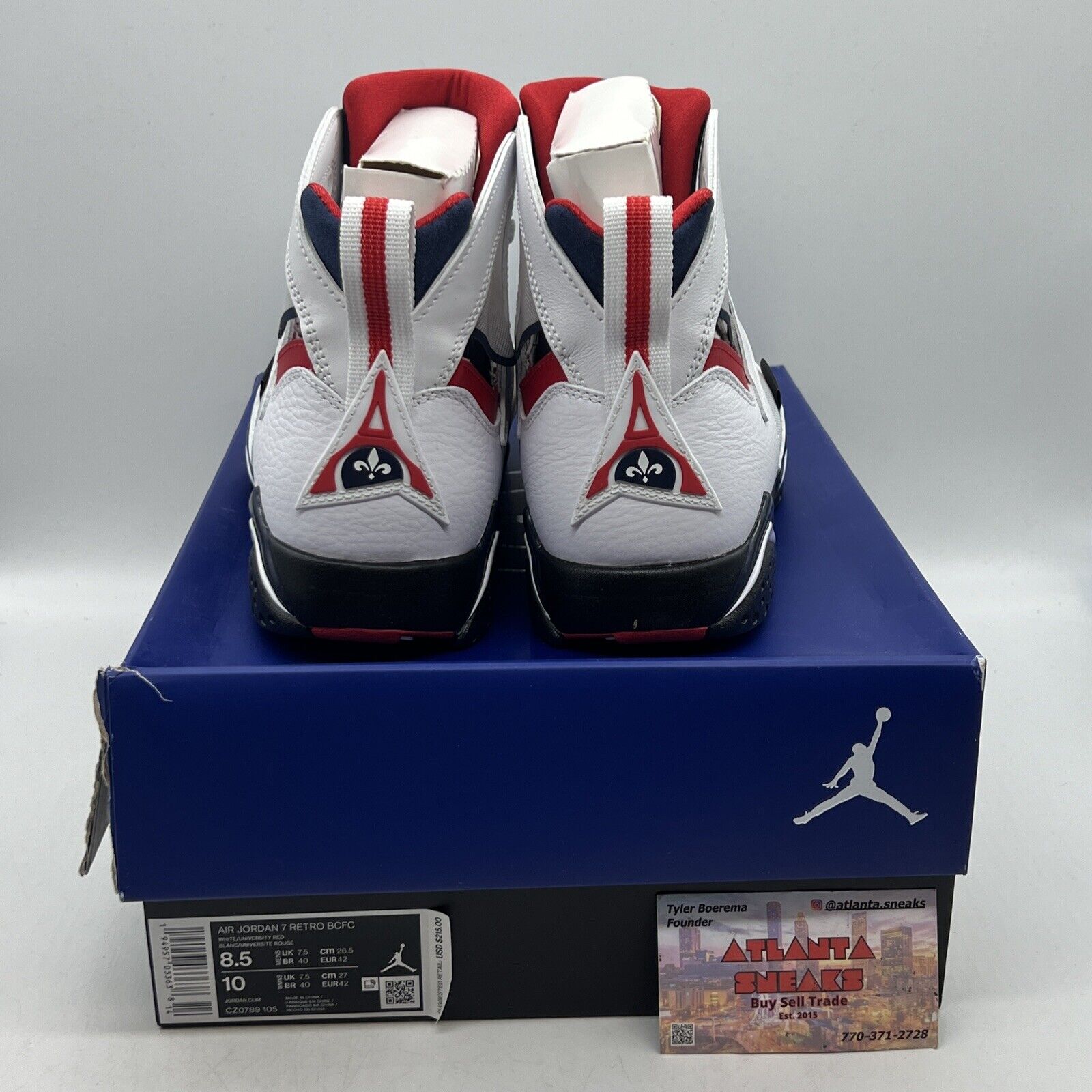 Size 8.5 - Jordan 7 Retro BCFC Paris Saint-Germain Brand New Og All