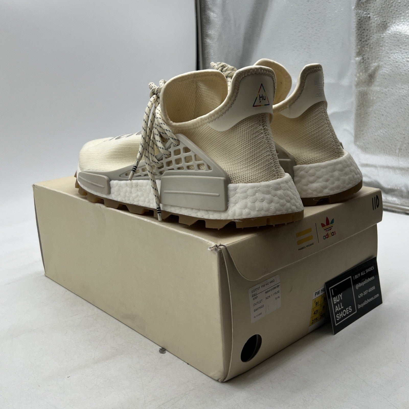 Size 9.5 - Adidas Pharrell x NMD Human Race Trail PRD Now Is Her Time (EG7737)