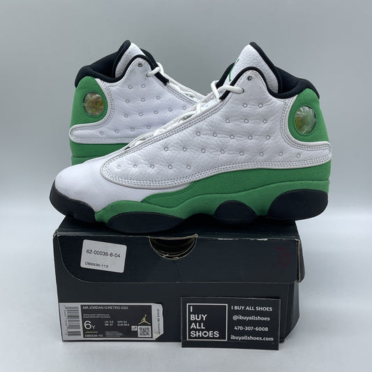 Size 6Y - Air Jordan 13 Retro Lucky Green 2020 - (DB6537-113)