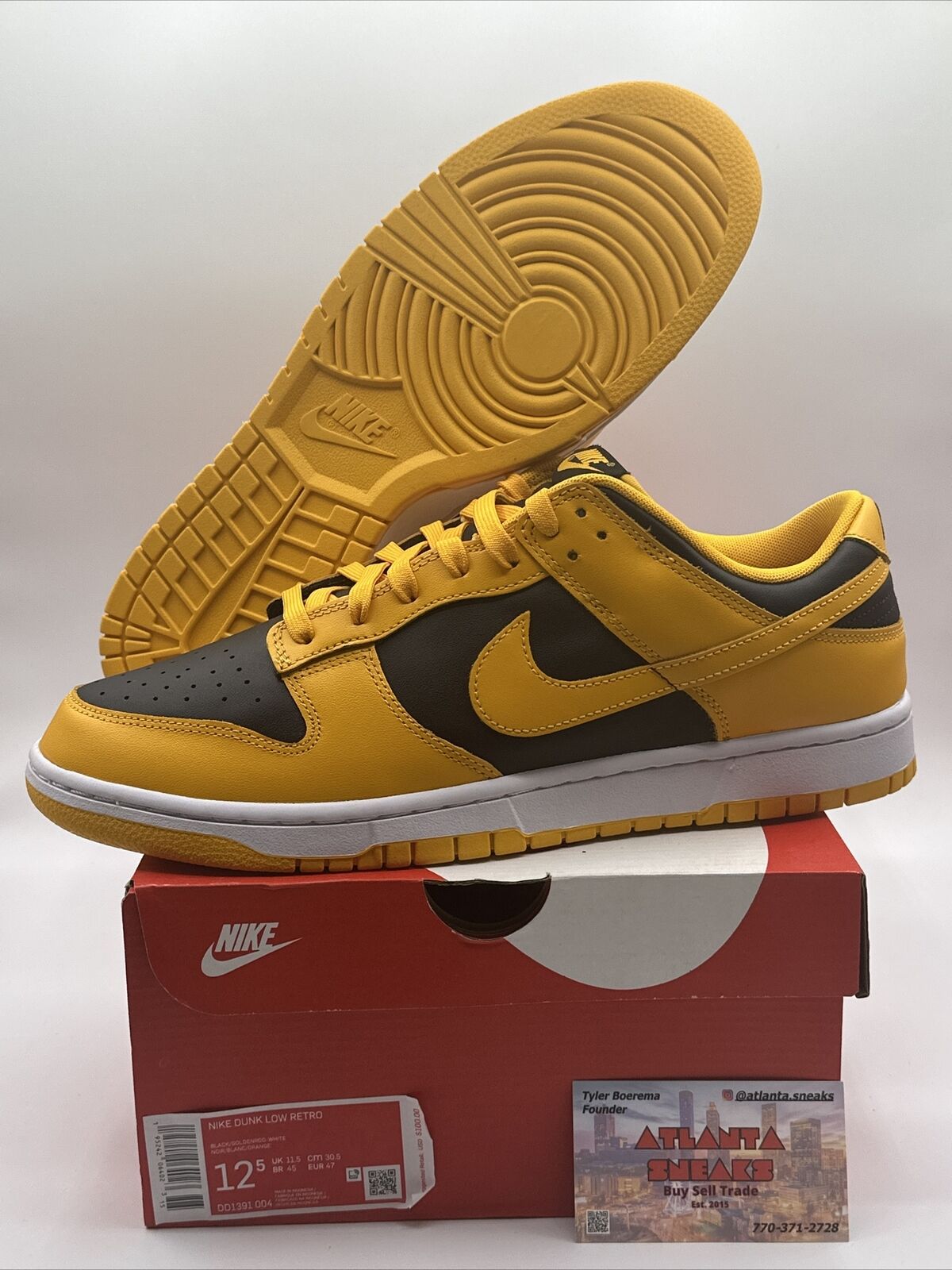 Size 12.5 -  Nike Dunk Low Championship Goldenrod 2021